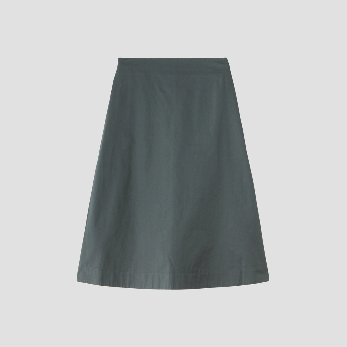 COTTON SATEEN SKIRT