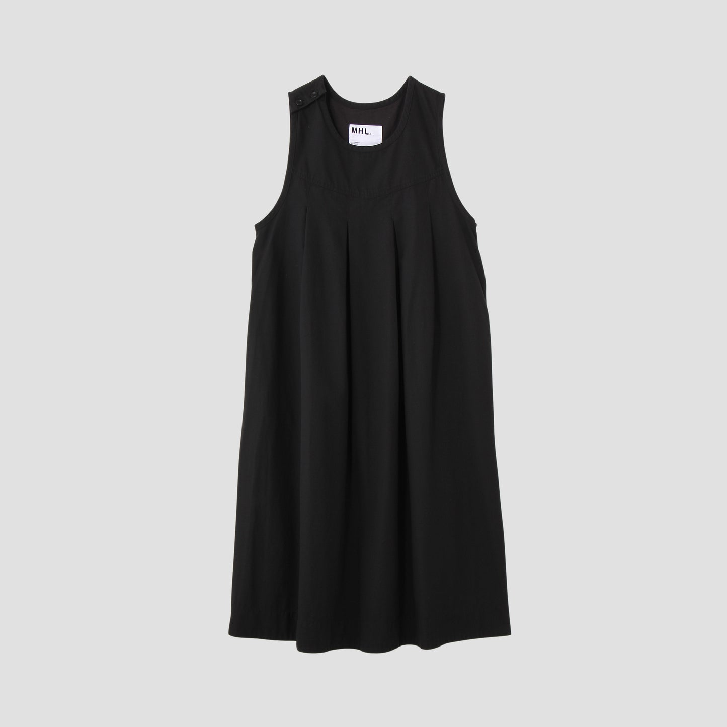 TWISTED ORGANIC COTTON TWILL DRESS
