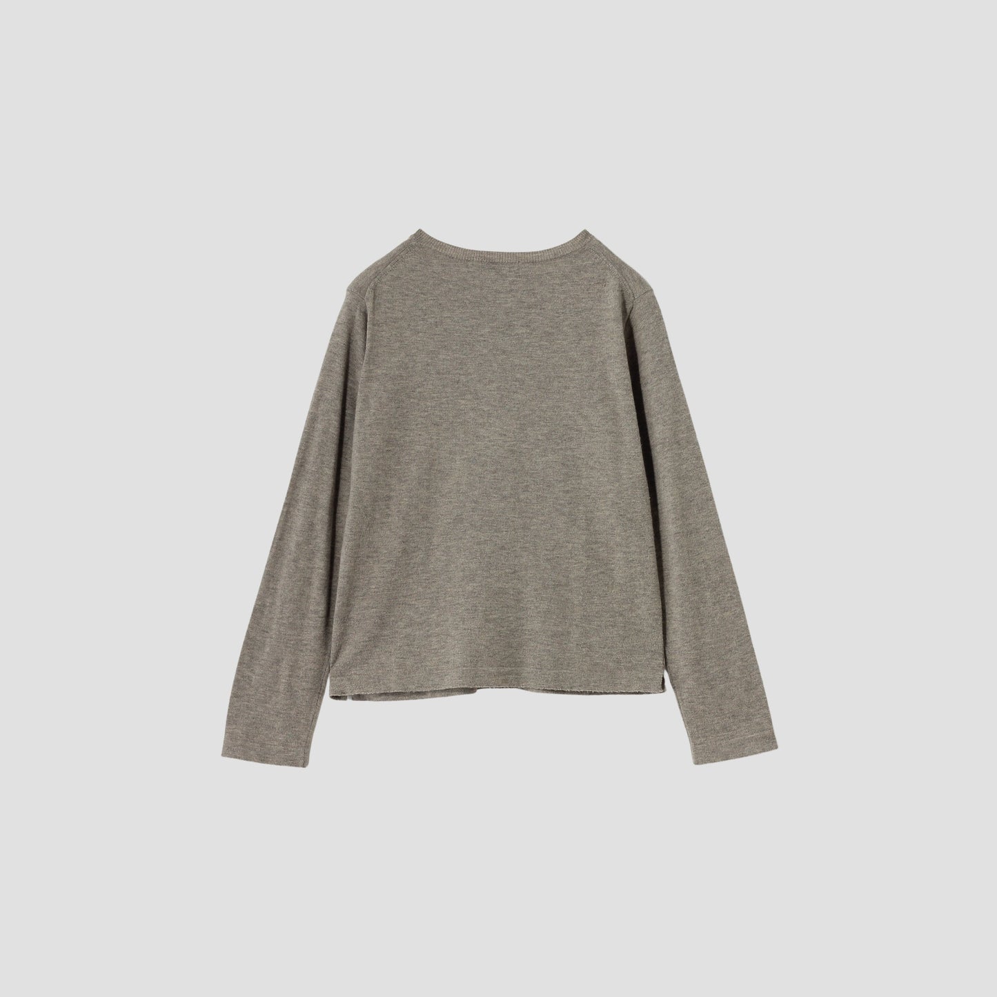WOOL COTTON CARDIGAN KNIT