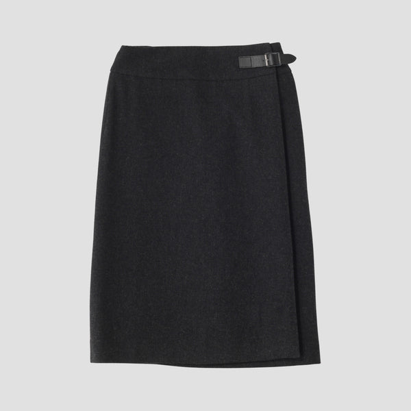 WOOLEN TWILL SKIRT