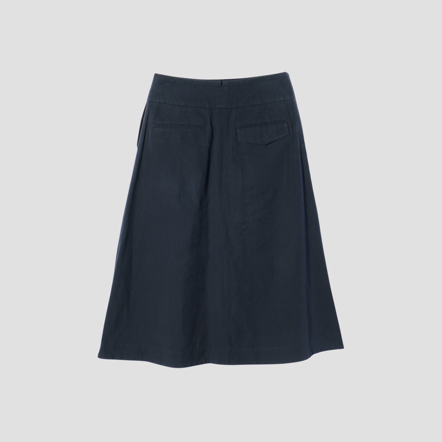 COTTON LINEN OXFORD SKIRT