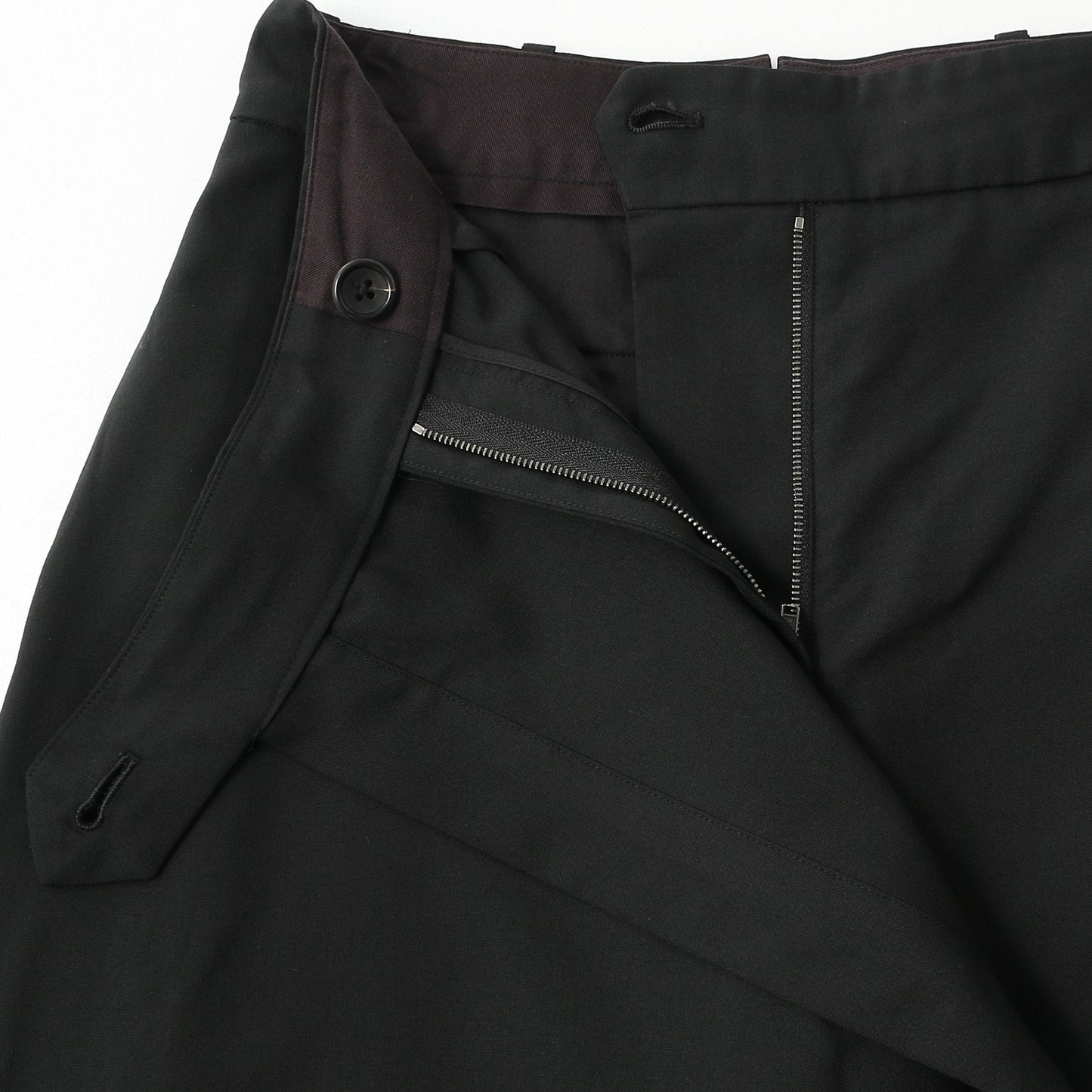FINE WOOL POPLIN TROUSERS