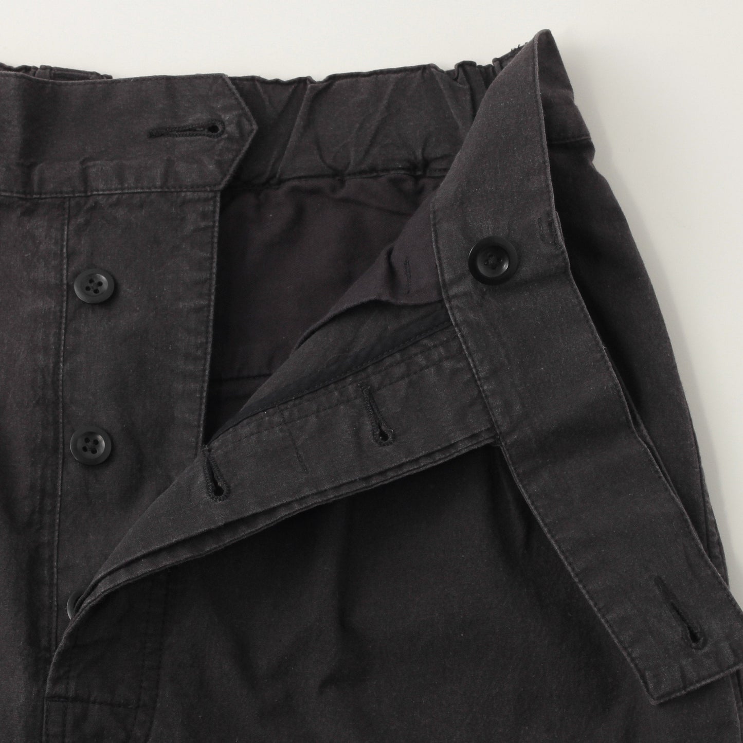 OVERDYE MELANGE COTTON LINEN TROUSERS