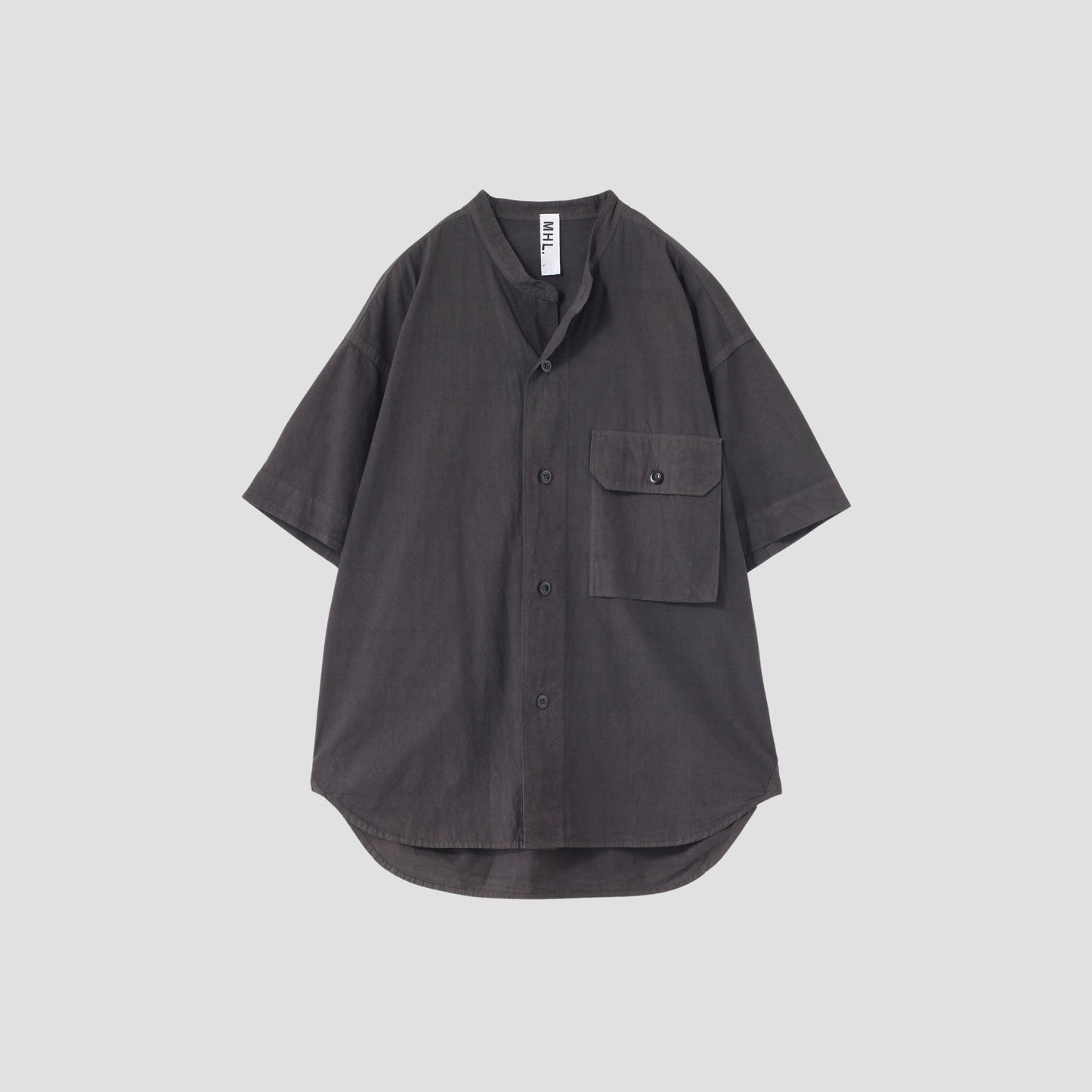 GARMENT DYE PLAIN POPLIN SHIRT