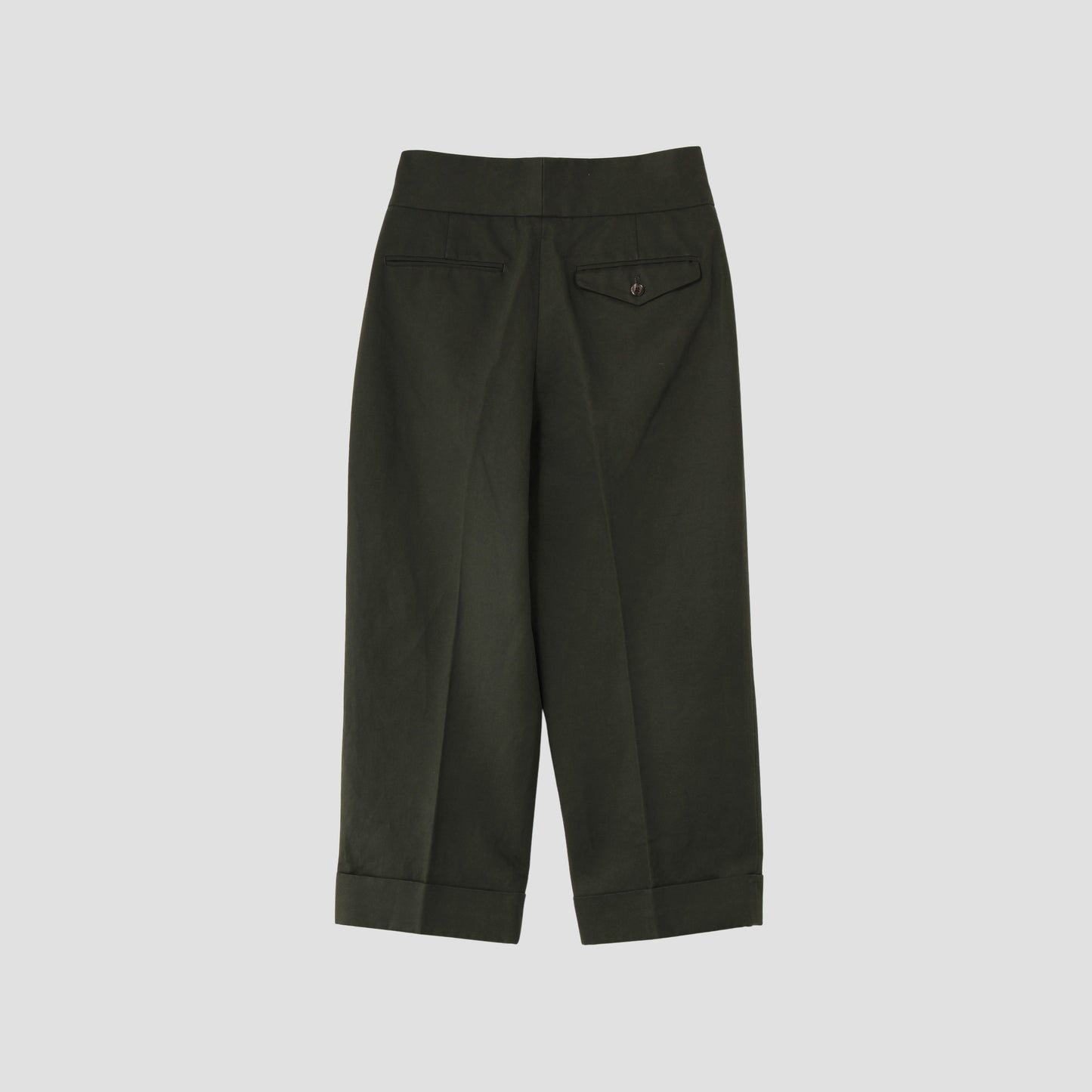 BRUSHED COTTON LINEN TROUSERS