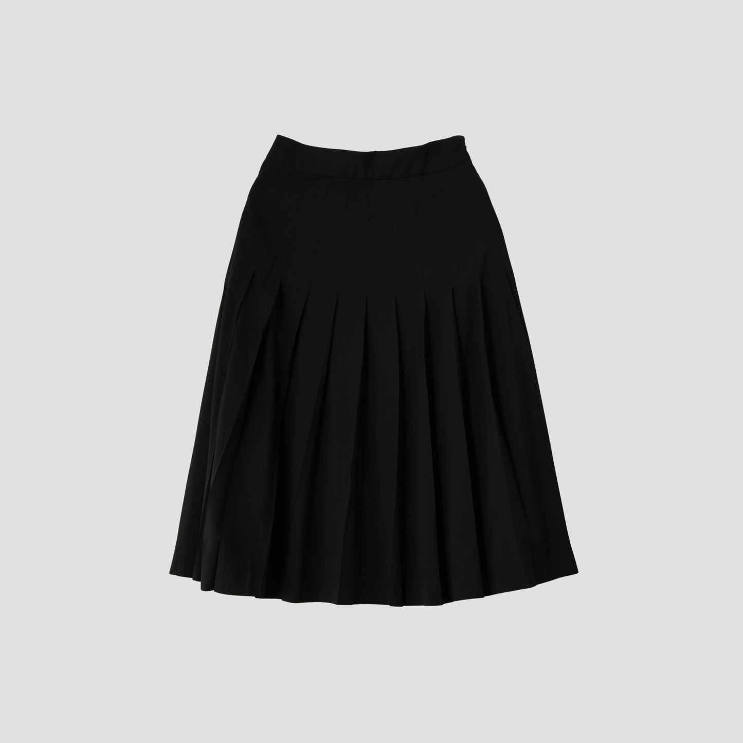 FINE WOOL POPLIN SKIRT