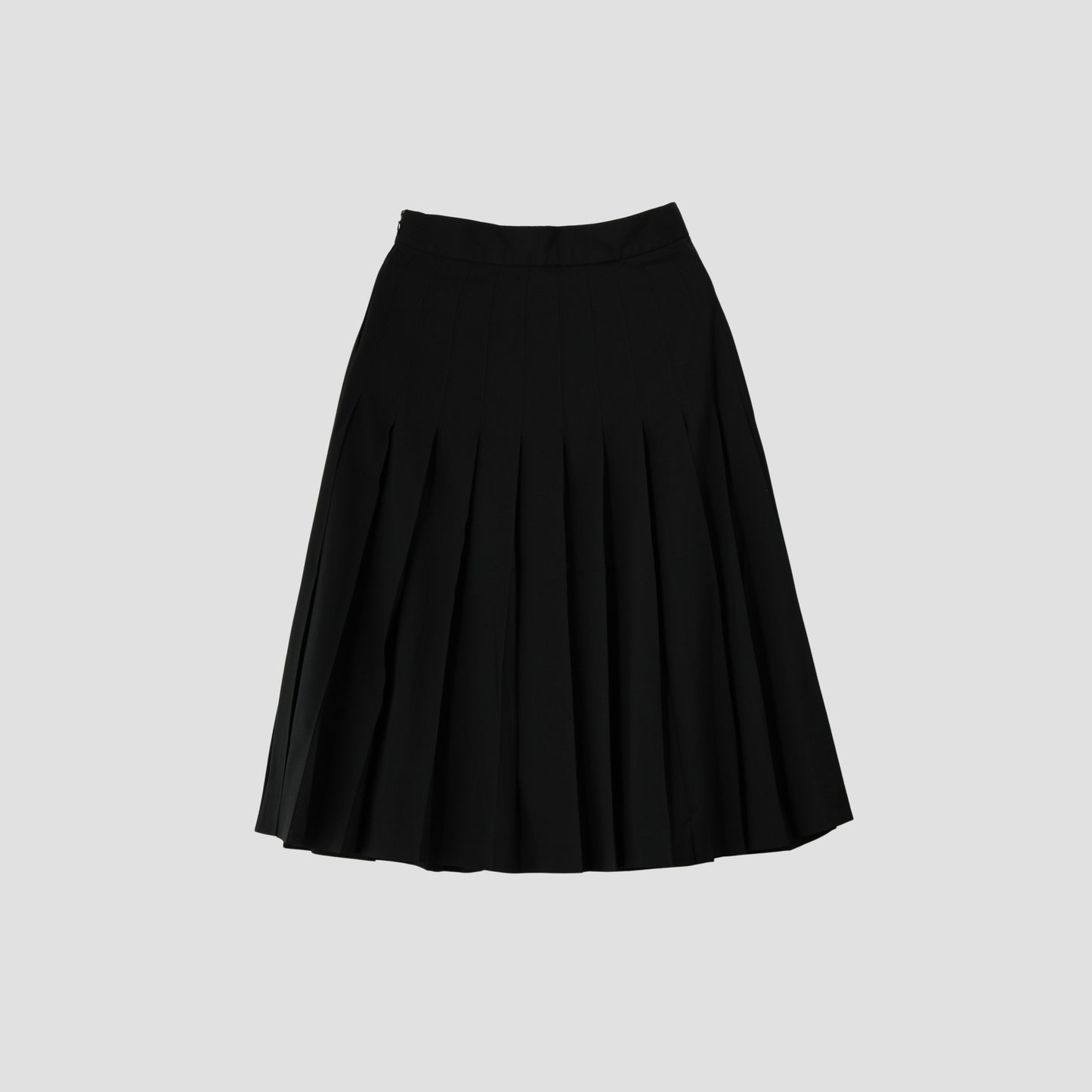 FINE WOOL POPLIN SKIRT