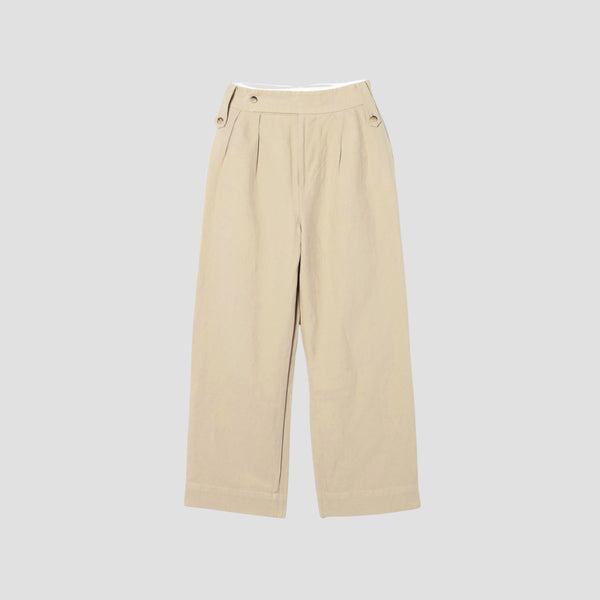 HIGH TWIST COTTON LINEN TROUSERS