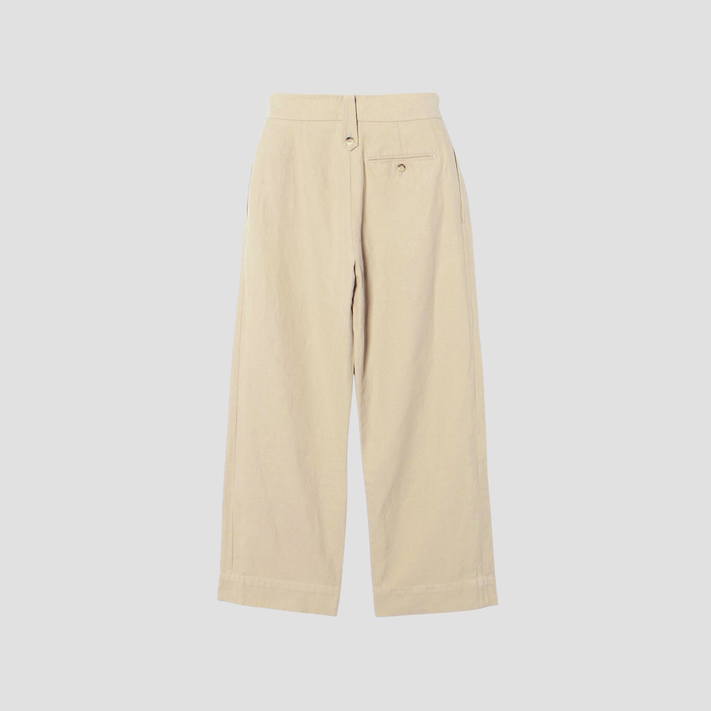 HIGH TWIST COTTON LINEN TROUSERS