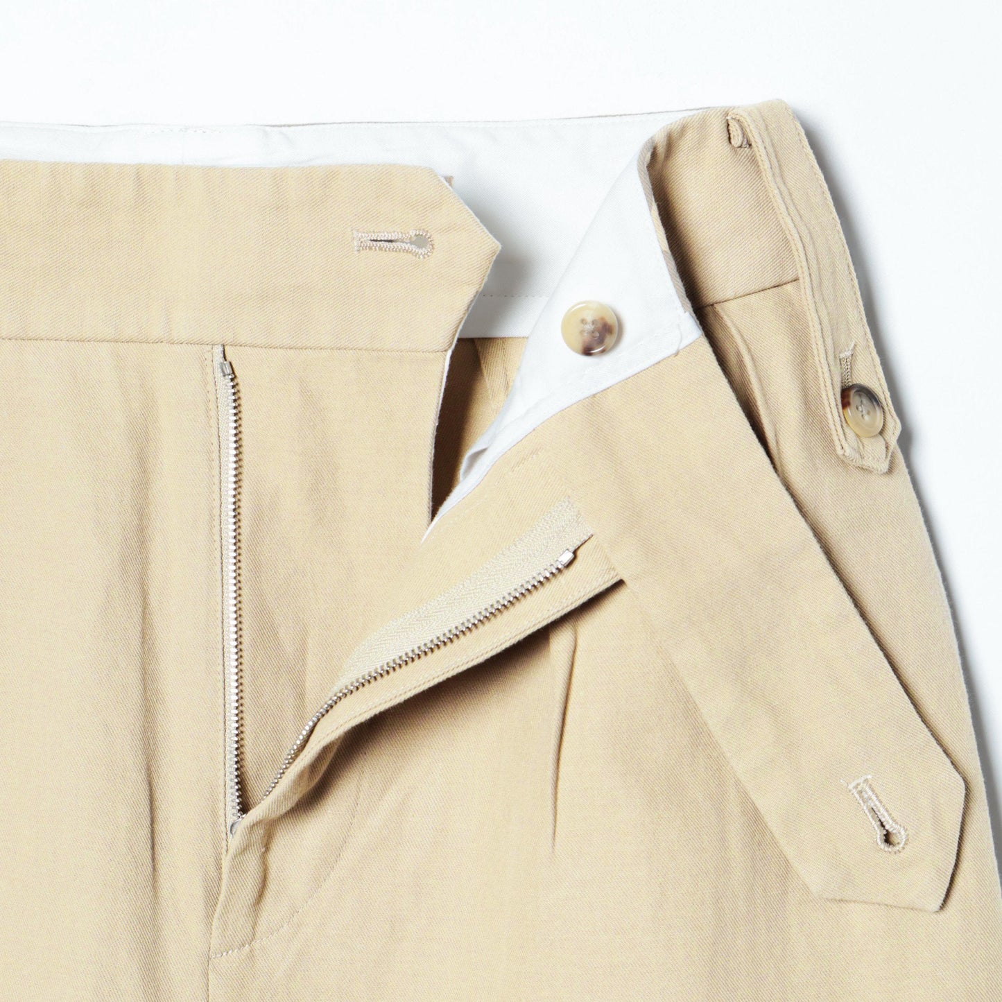 HIGH TWIST COTTON LINEN TROUSERS