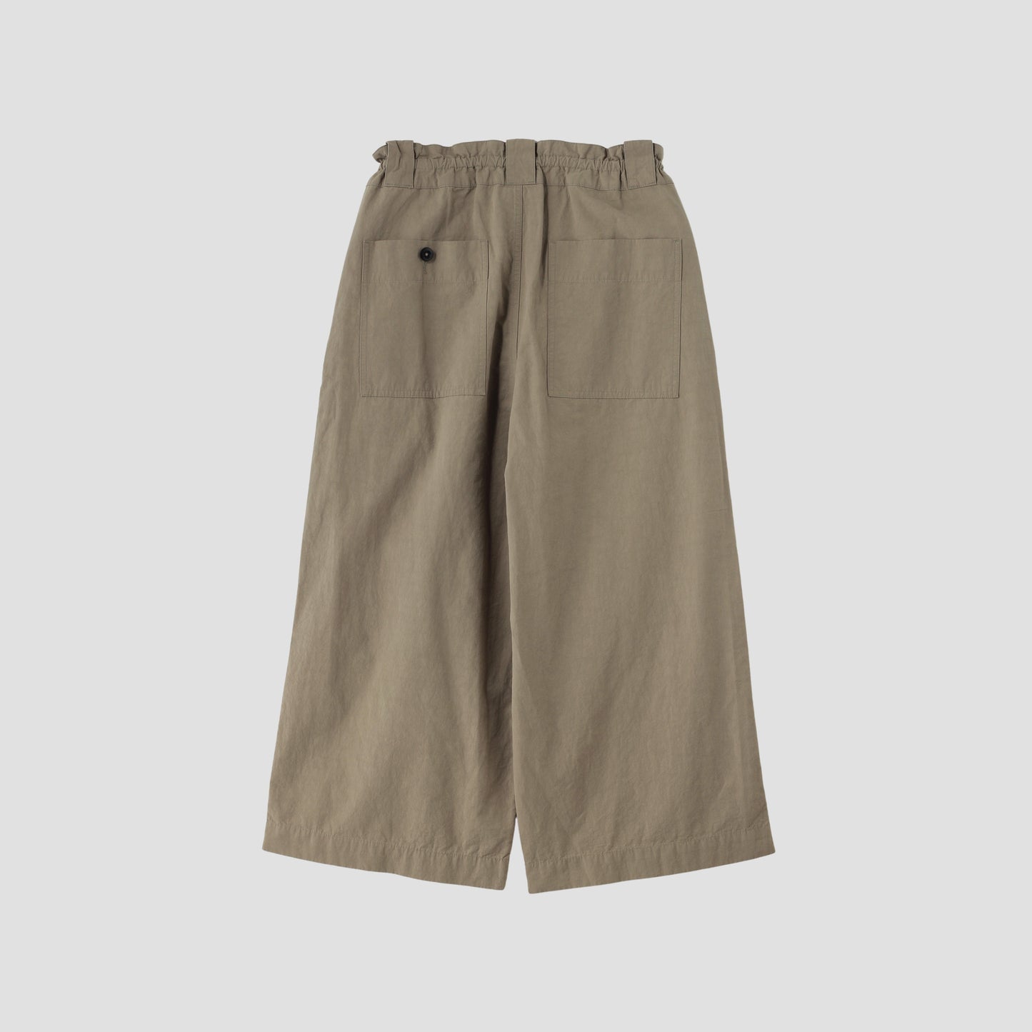 COTTON LINEN PLAIN WEAVE TROUSERS