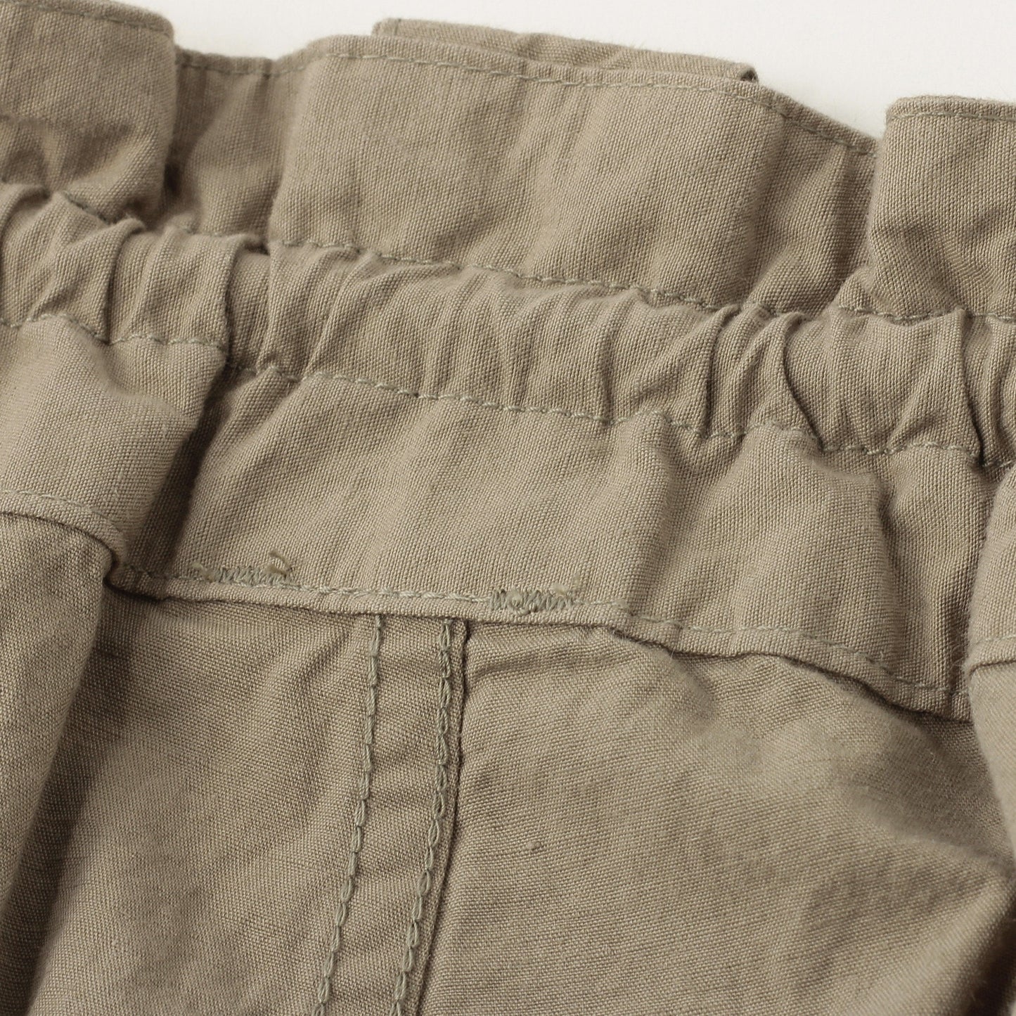 COTTON LINEN PLAIN WEAVE TROUSERS