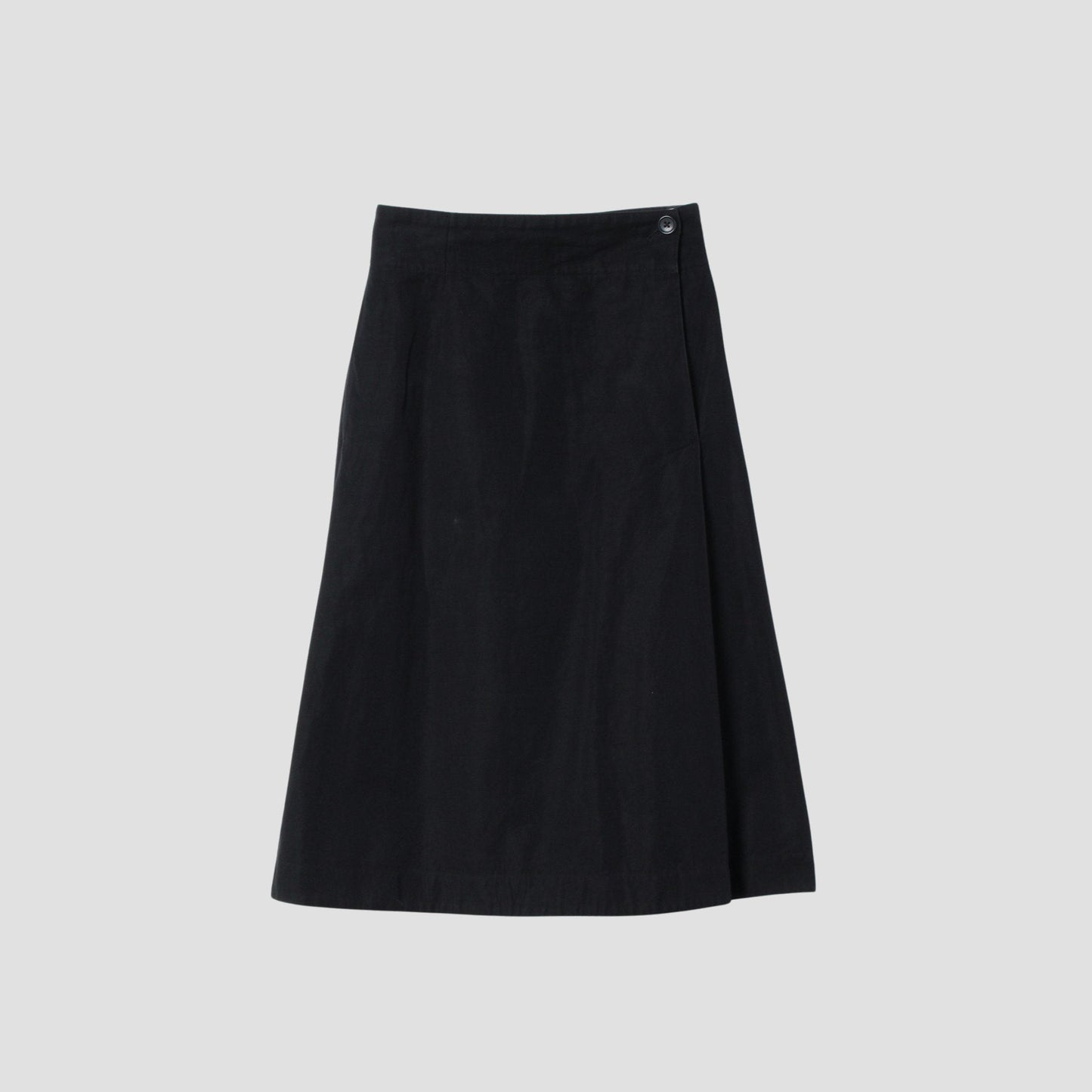 COTTON LINEN TWILL SKIRT