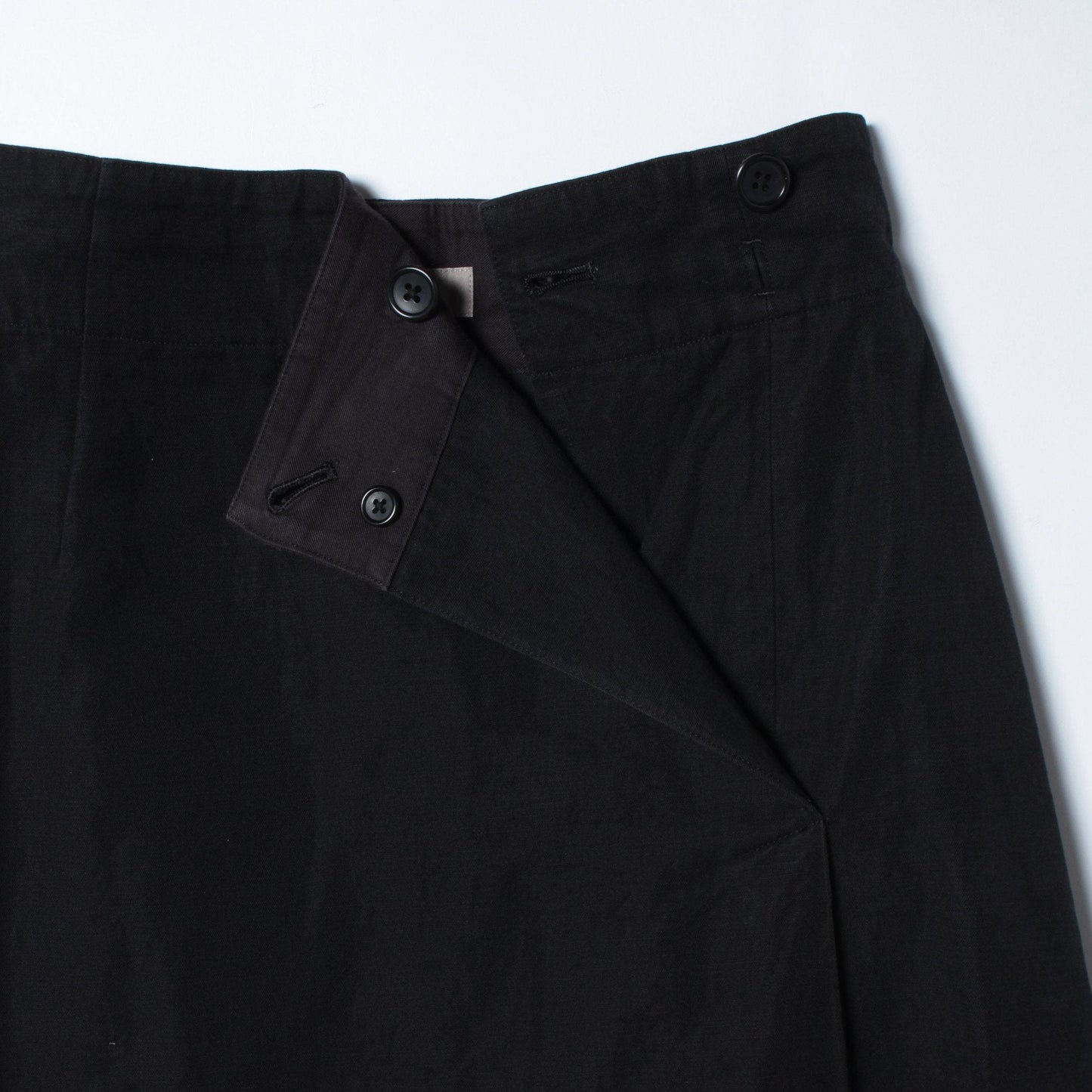 COTTON LINEN TWILL SKIRT