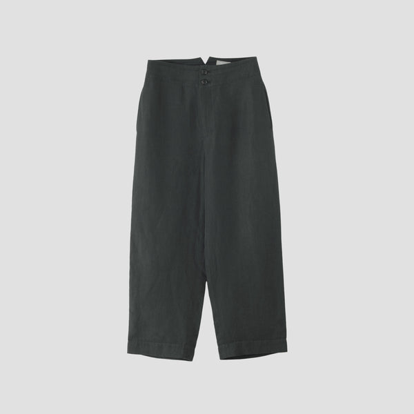 MATT LINEN POPLIN TROUSERS