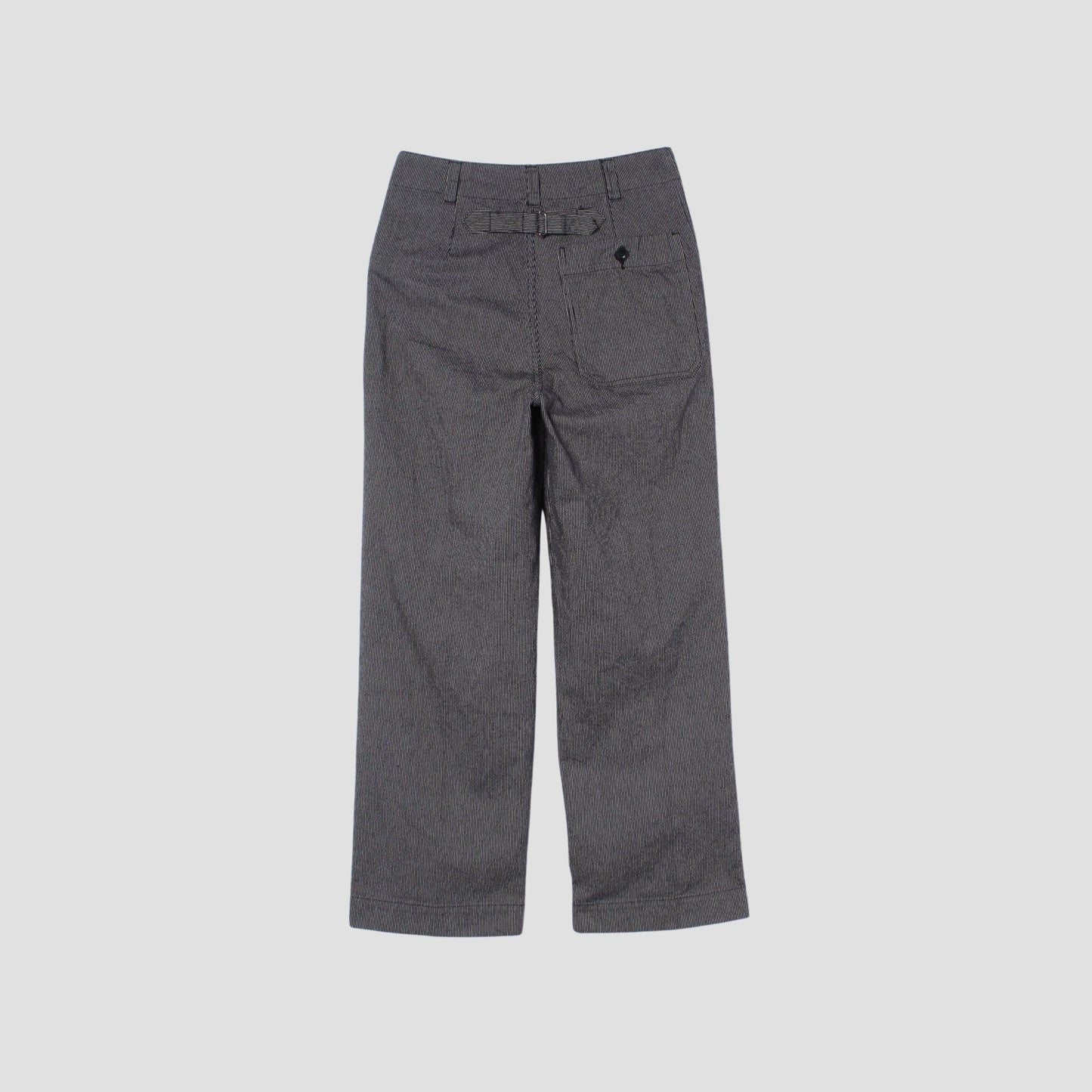 WORKWEAR STRIPE COTTON LINEN TROUSERS