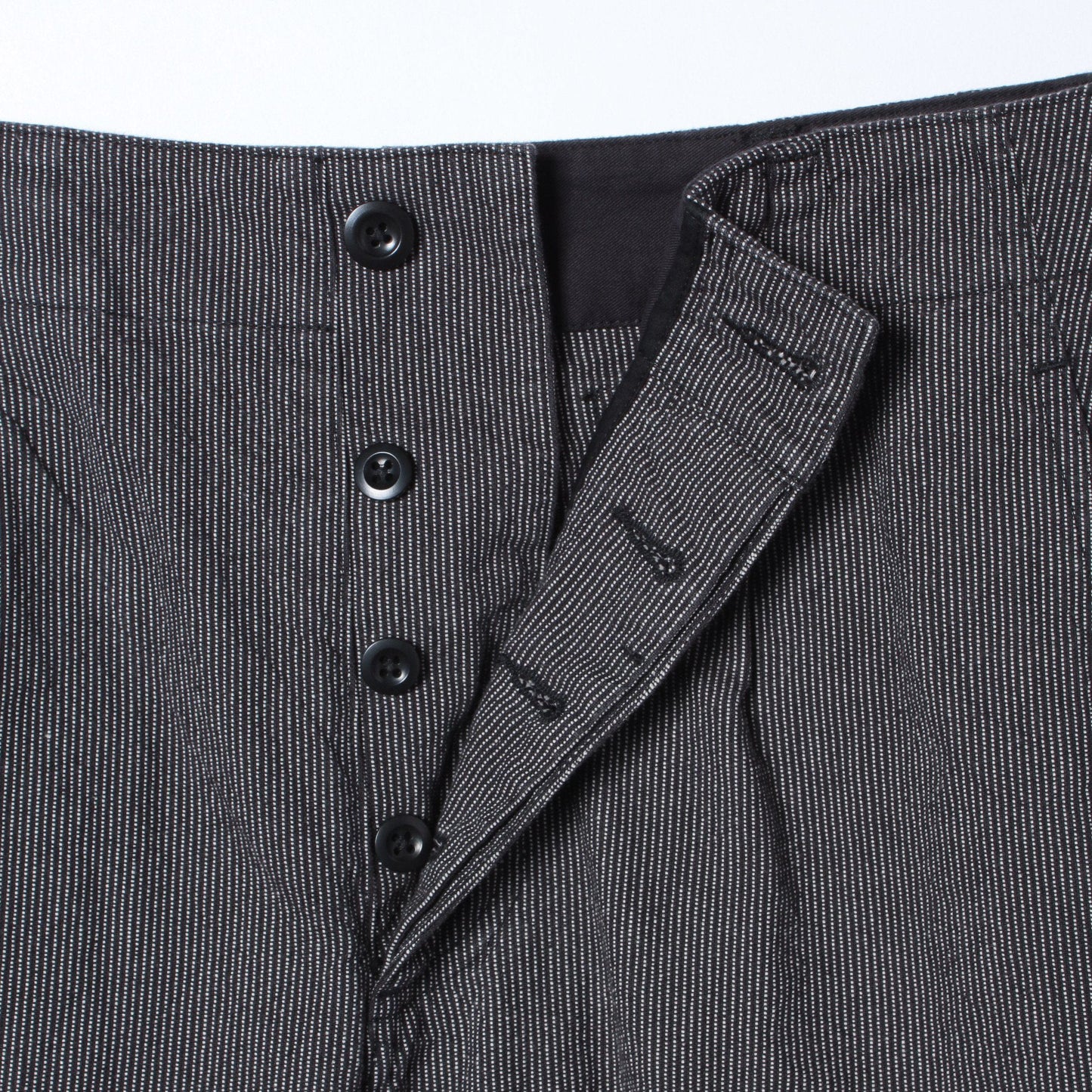 WORKWEAR STRIPE COTTON LINEN TROUSERS