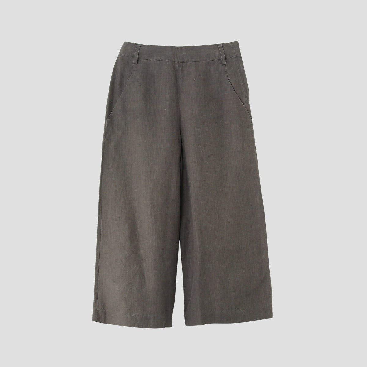 HIGH DENSE LINEN TROUSERS