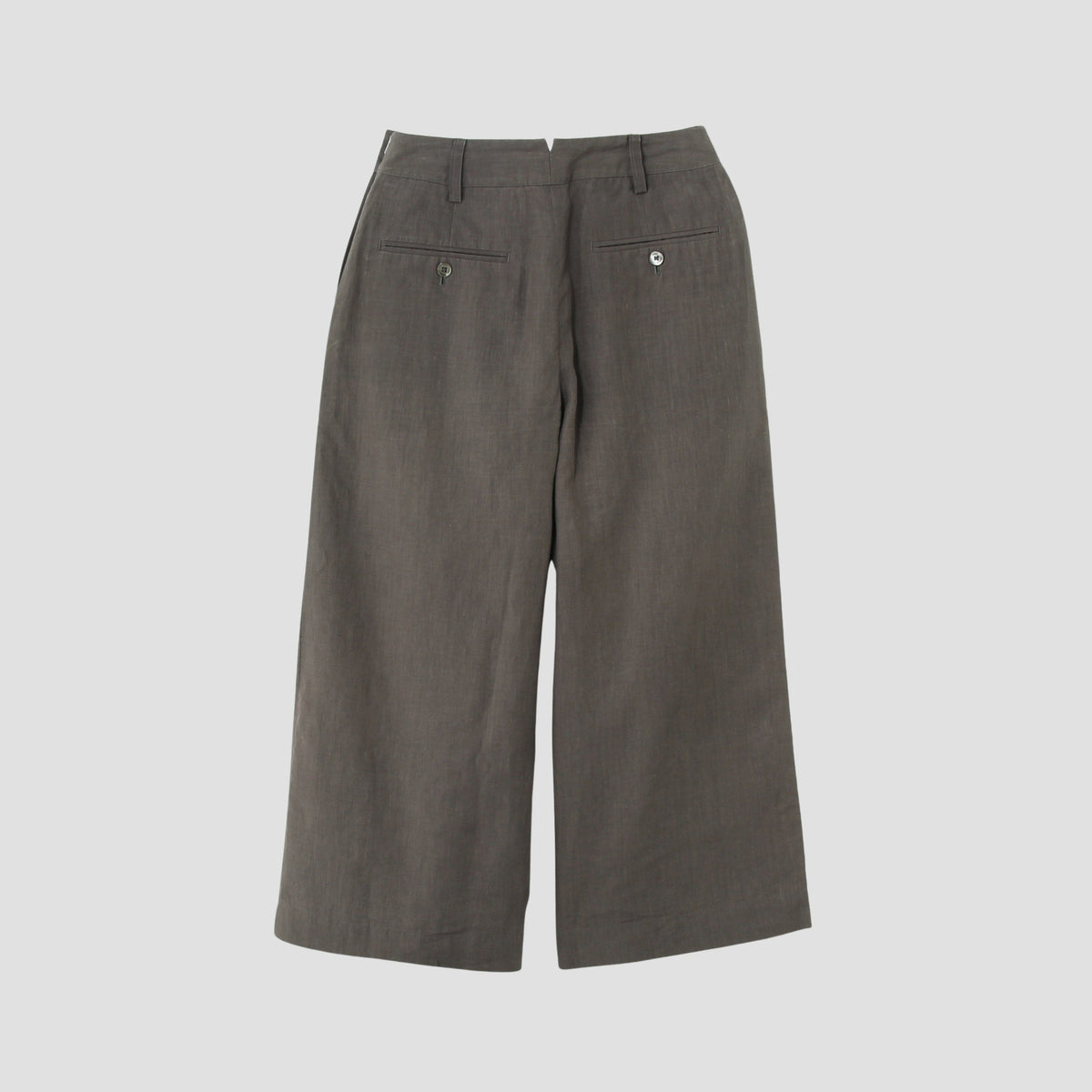 HIGH DENSE LINEN TROUSERS