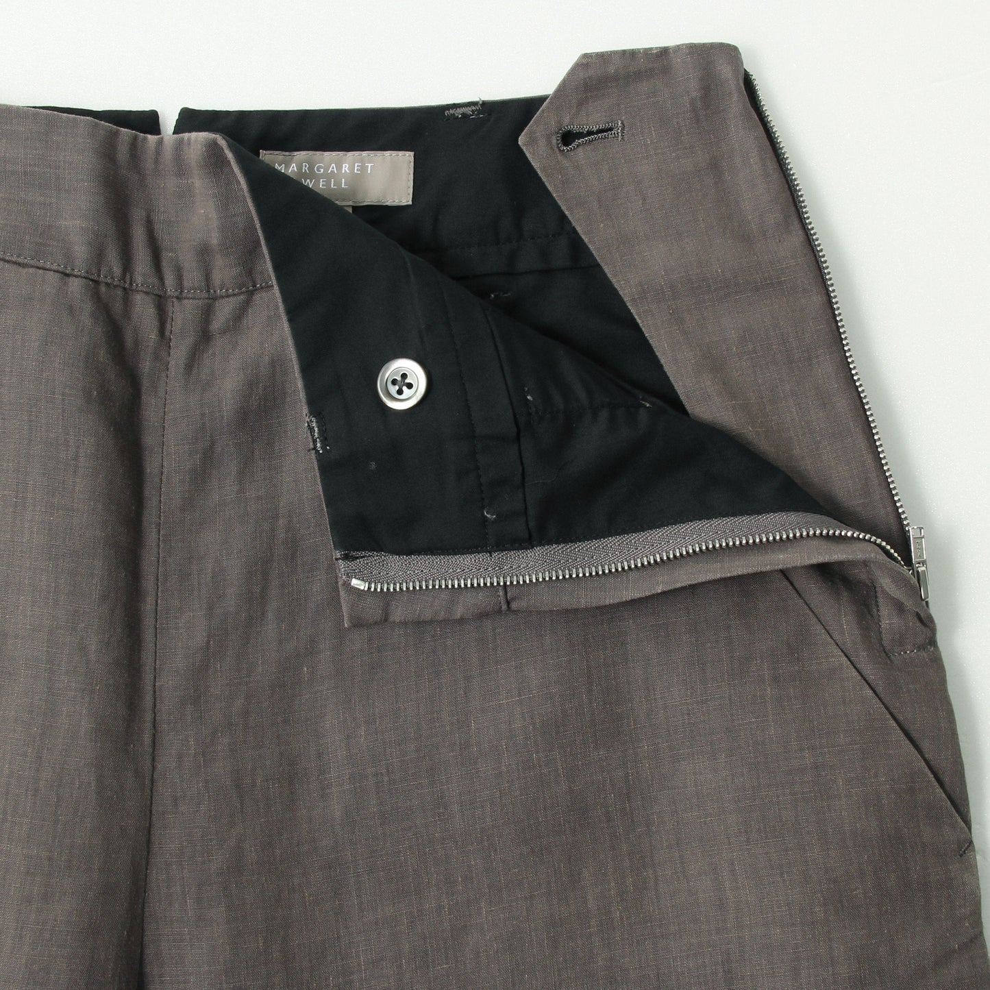 HIGH DENSE LINEN TROUSERS