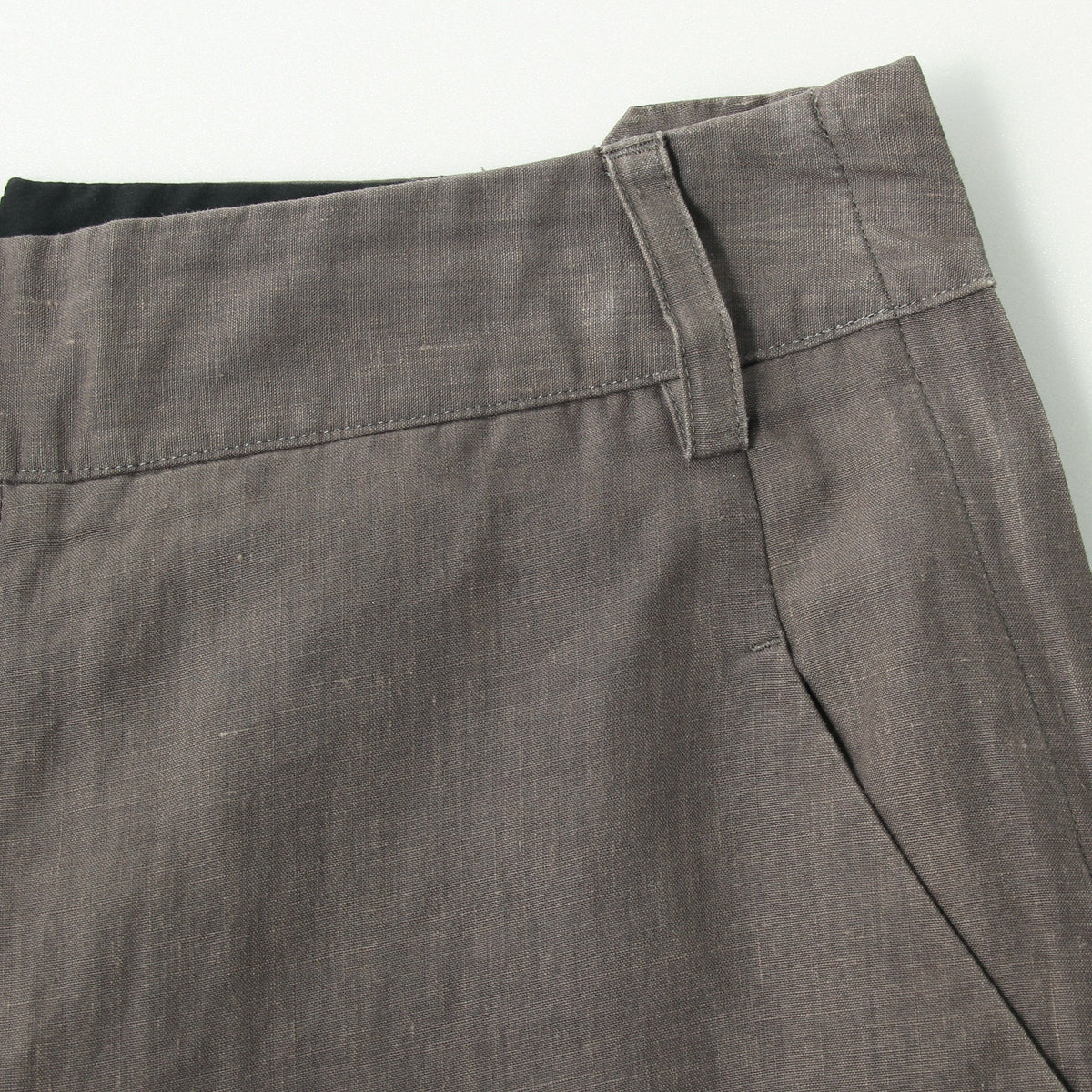 HIGH DENSE LINEN TROUSERS