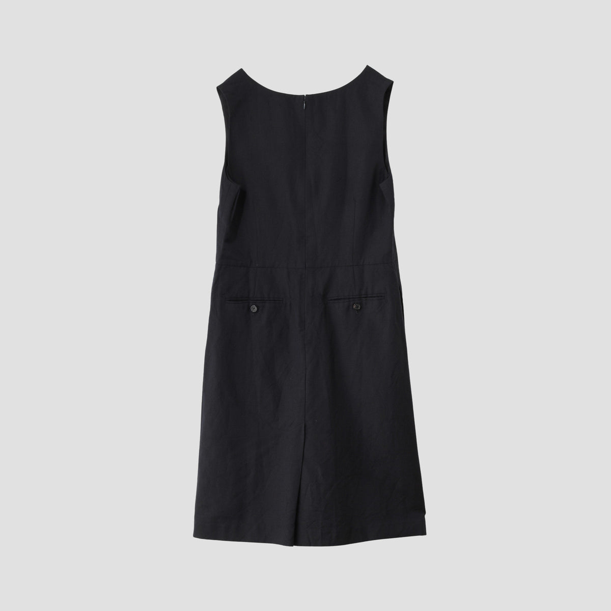 LINEN WOOL HOPSACK DRESS