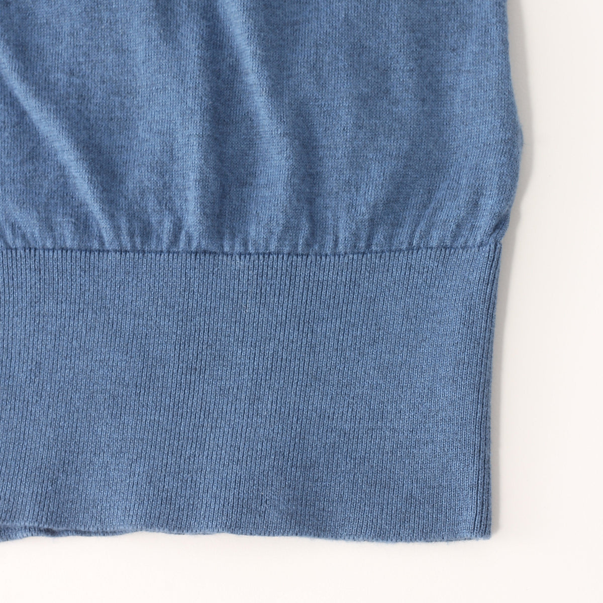 SEA ISLAND COTTON HIGH RIB CARDIGAN KNIT