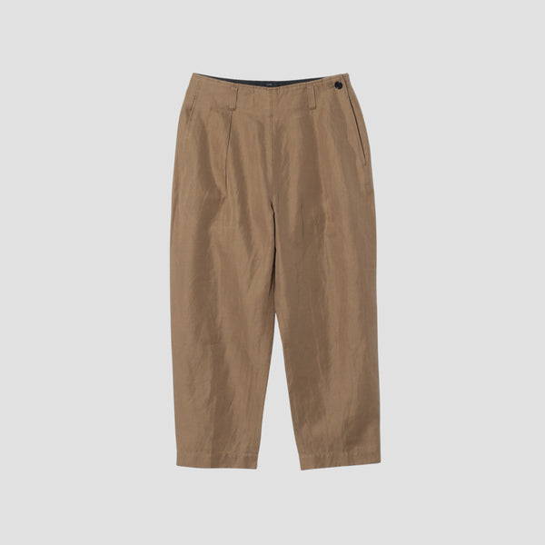 COTTON LINEN TWILL TROUSERS
