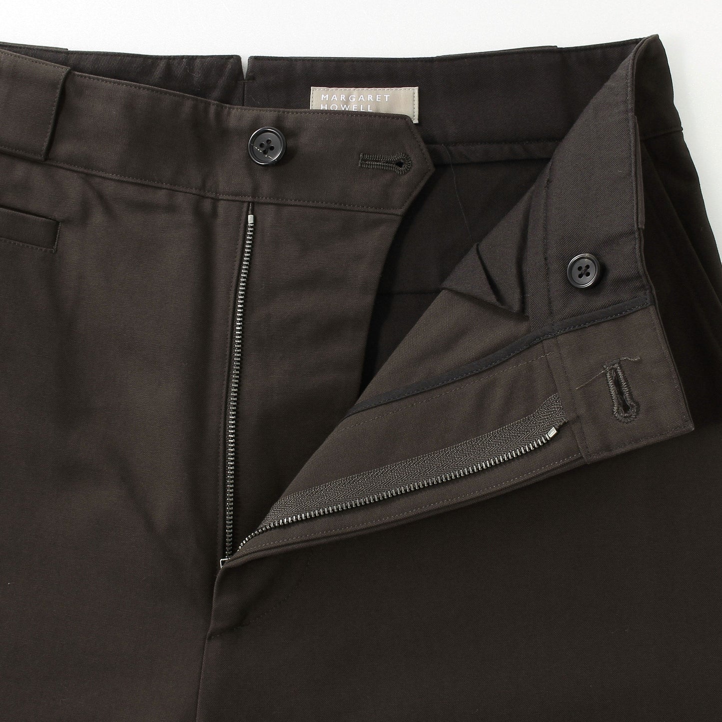 COTTON OXFORD TROUSERS