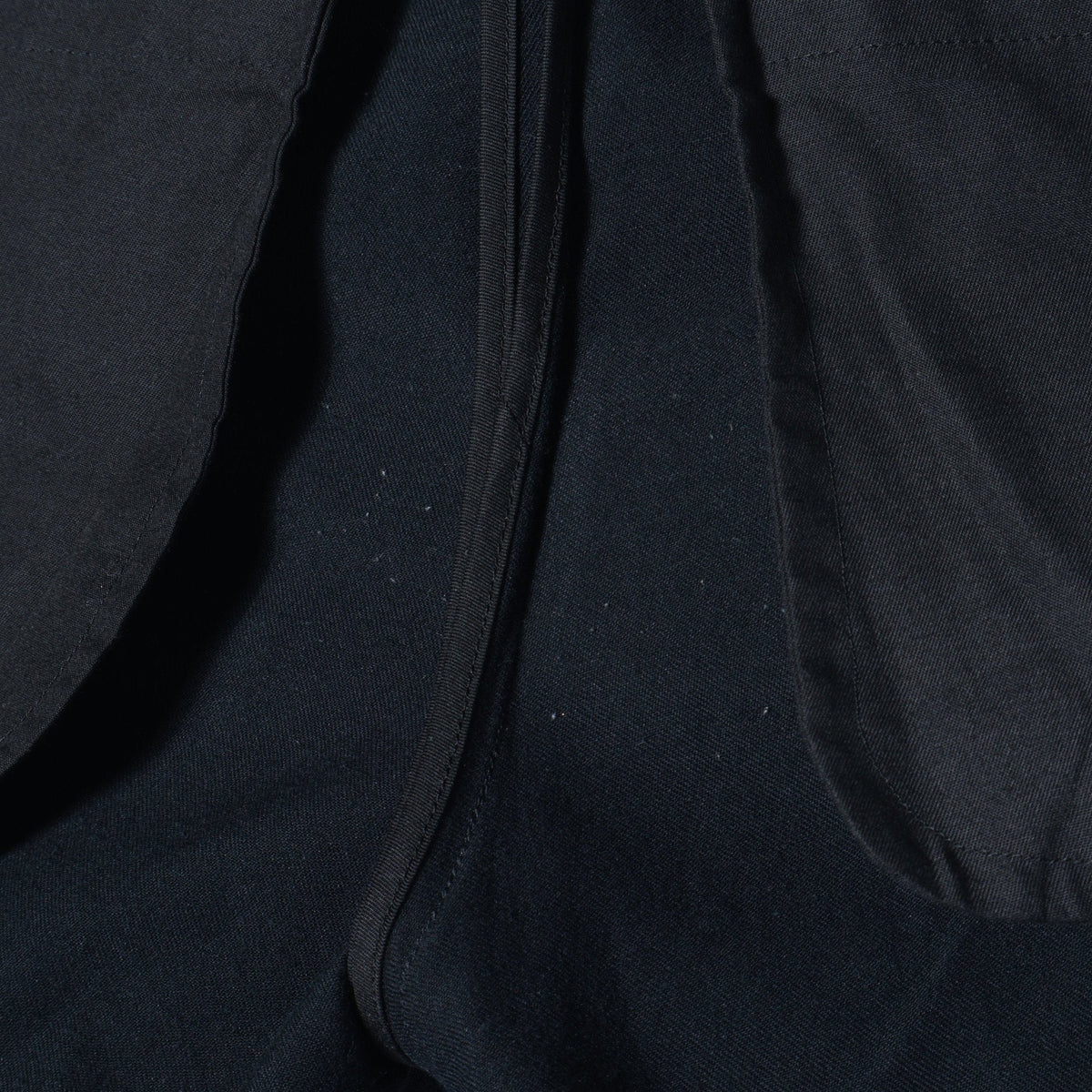 WOOL COTTON GABARDINE TROUSERS