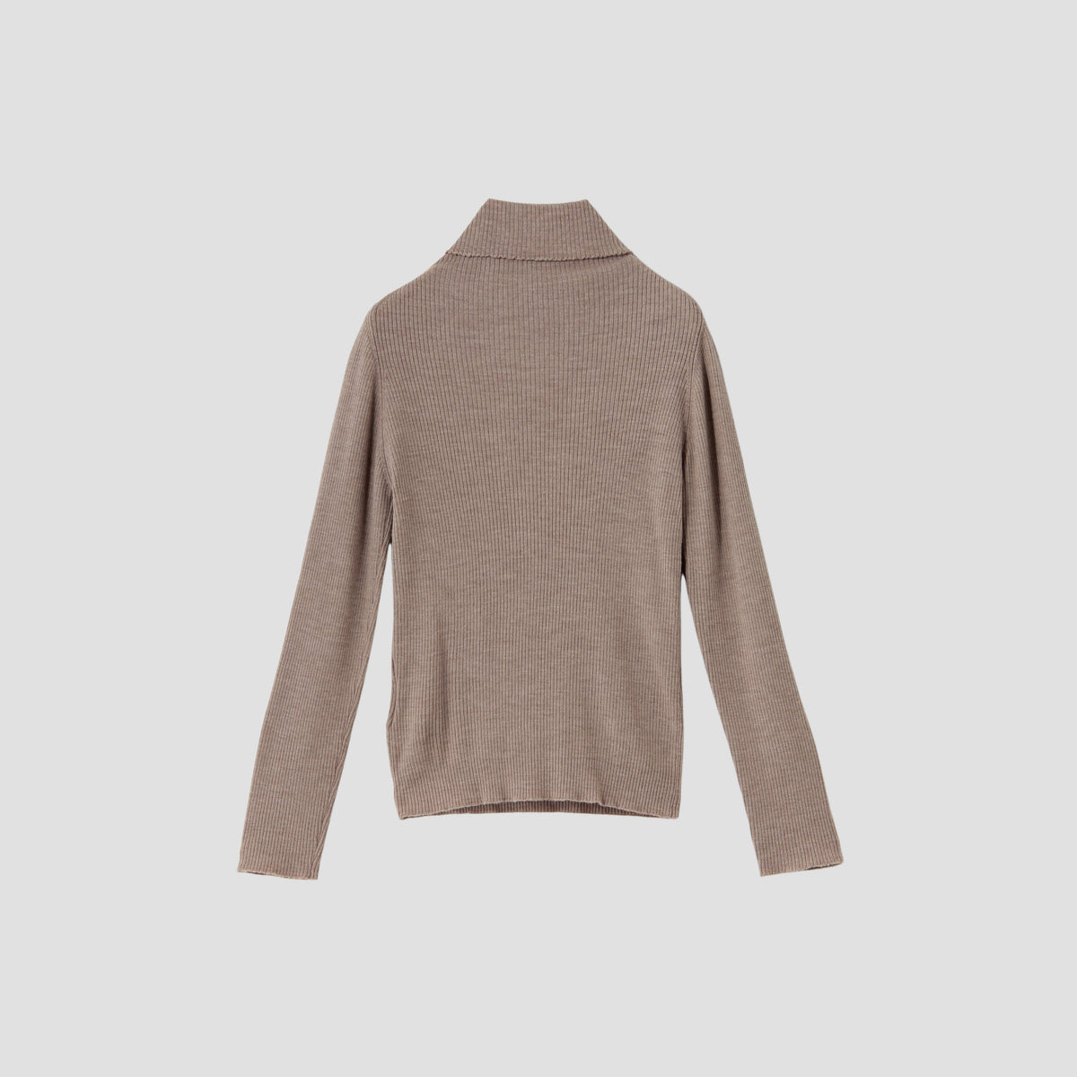 FINE RIB TURTLENECK KNIT