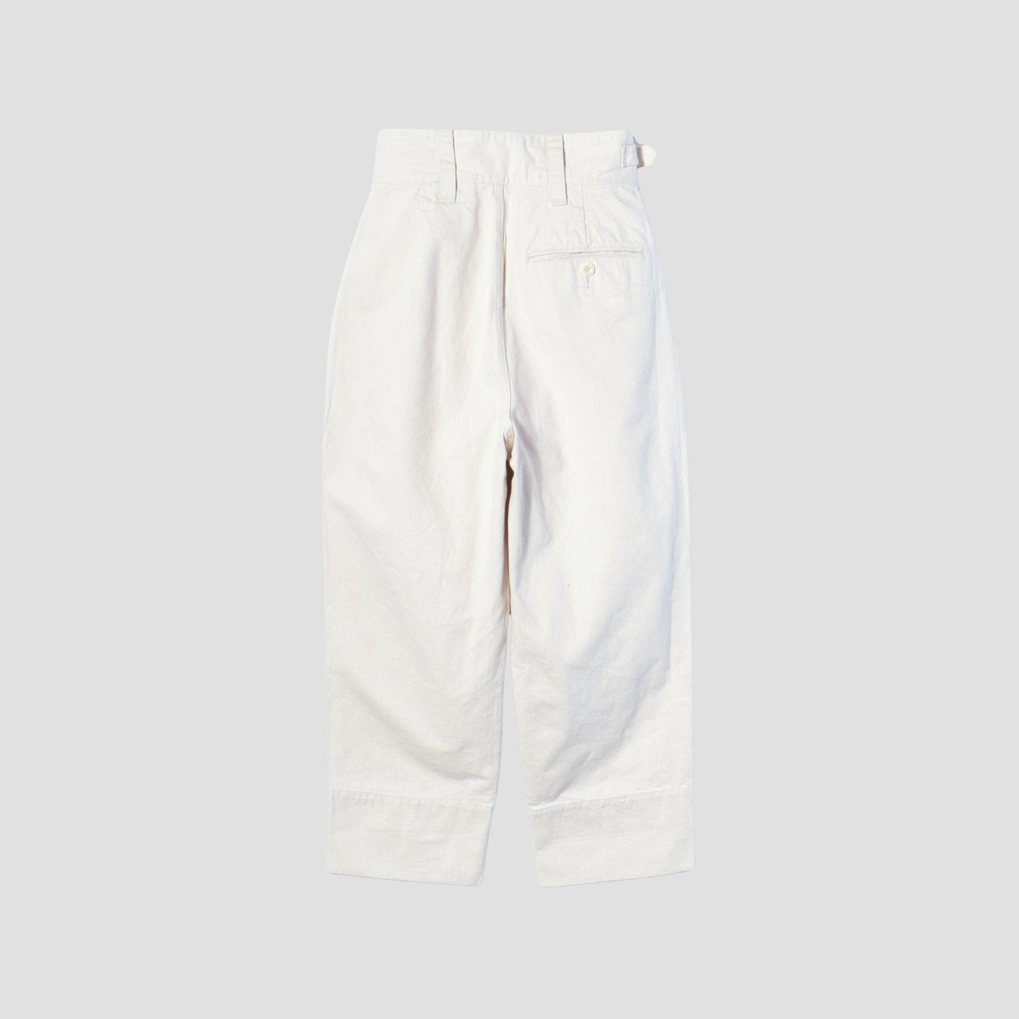 NATURAL DENIM TROUSERS