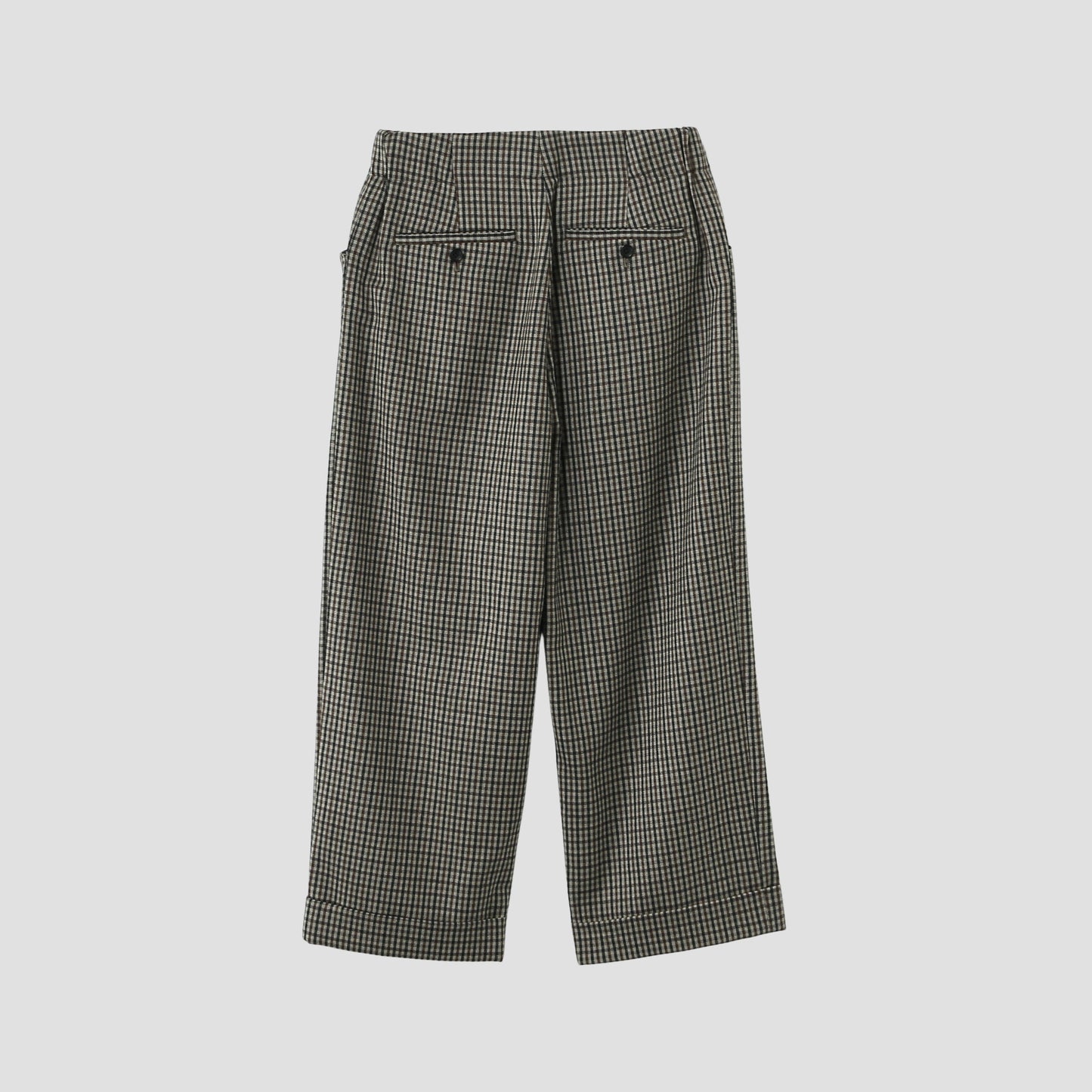 SMALL WOOL CHECK TROUSERS
