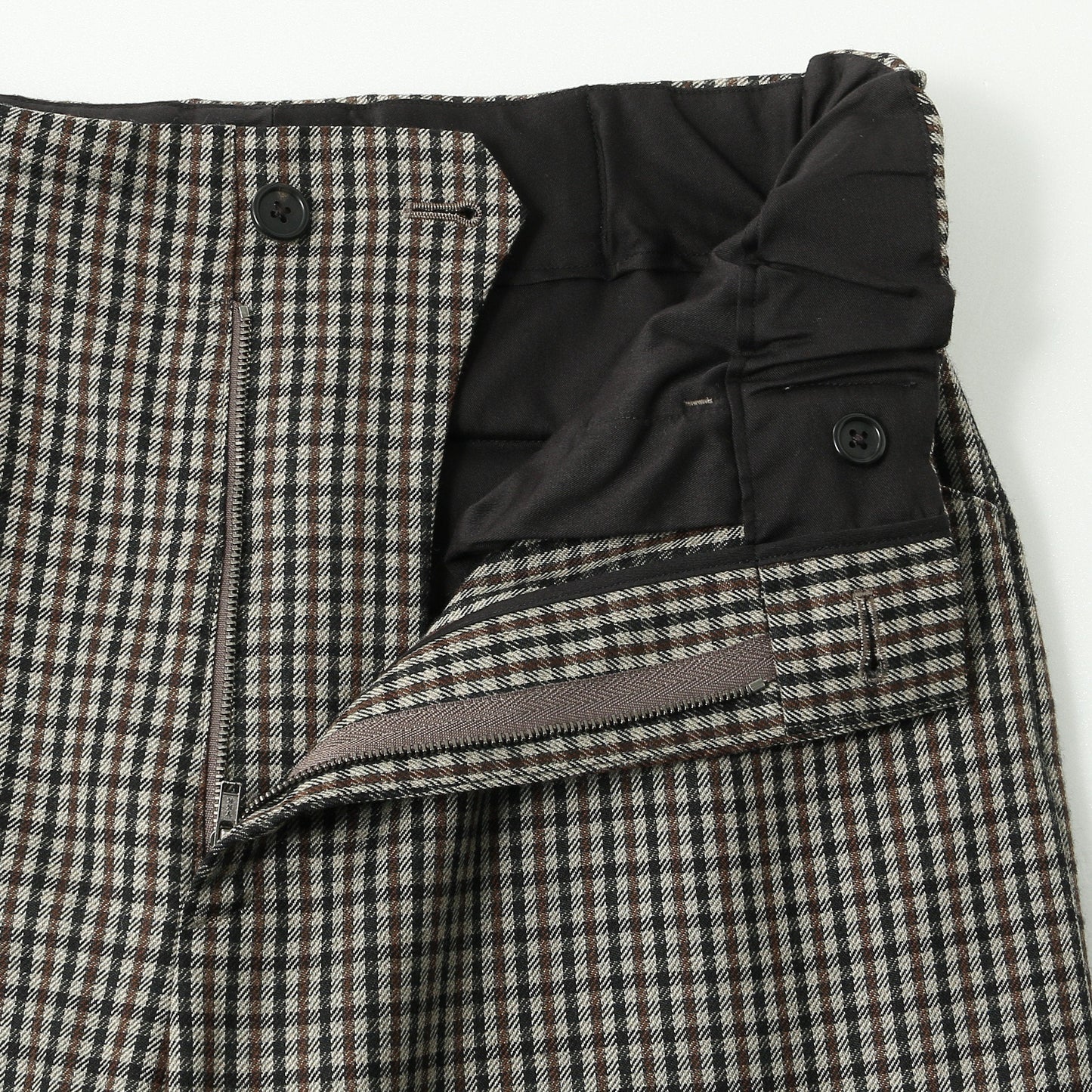 SMALL WOOL CHECK TROUSERS