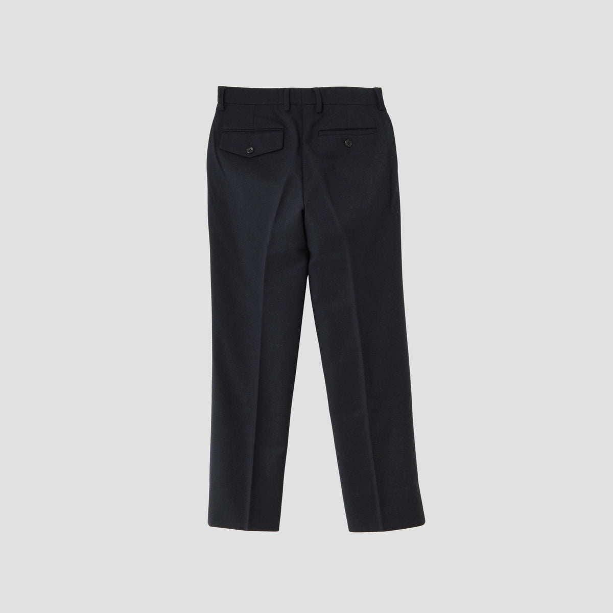 WASHED WOOL SERGE TROUSERS