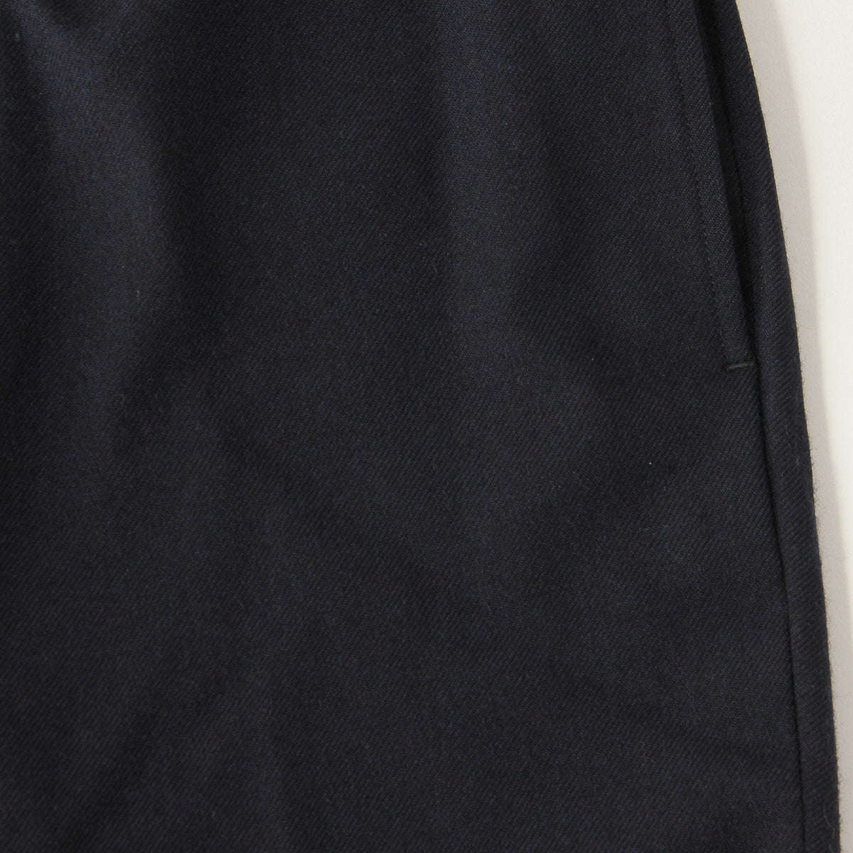 WASHED WOOL SERGE TROUSERS