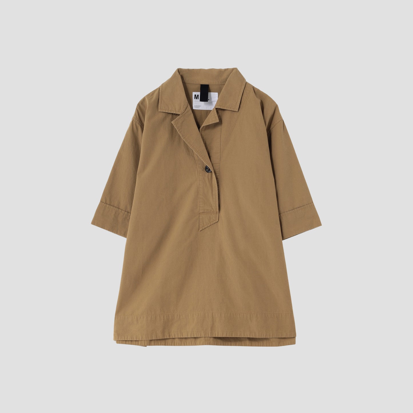 SANDED COTTON LINEN SHIRT