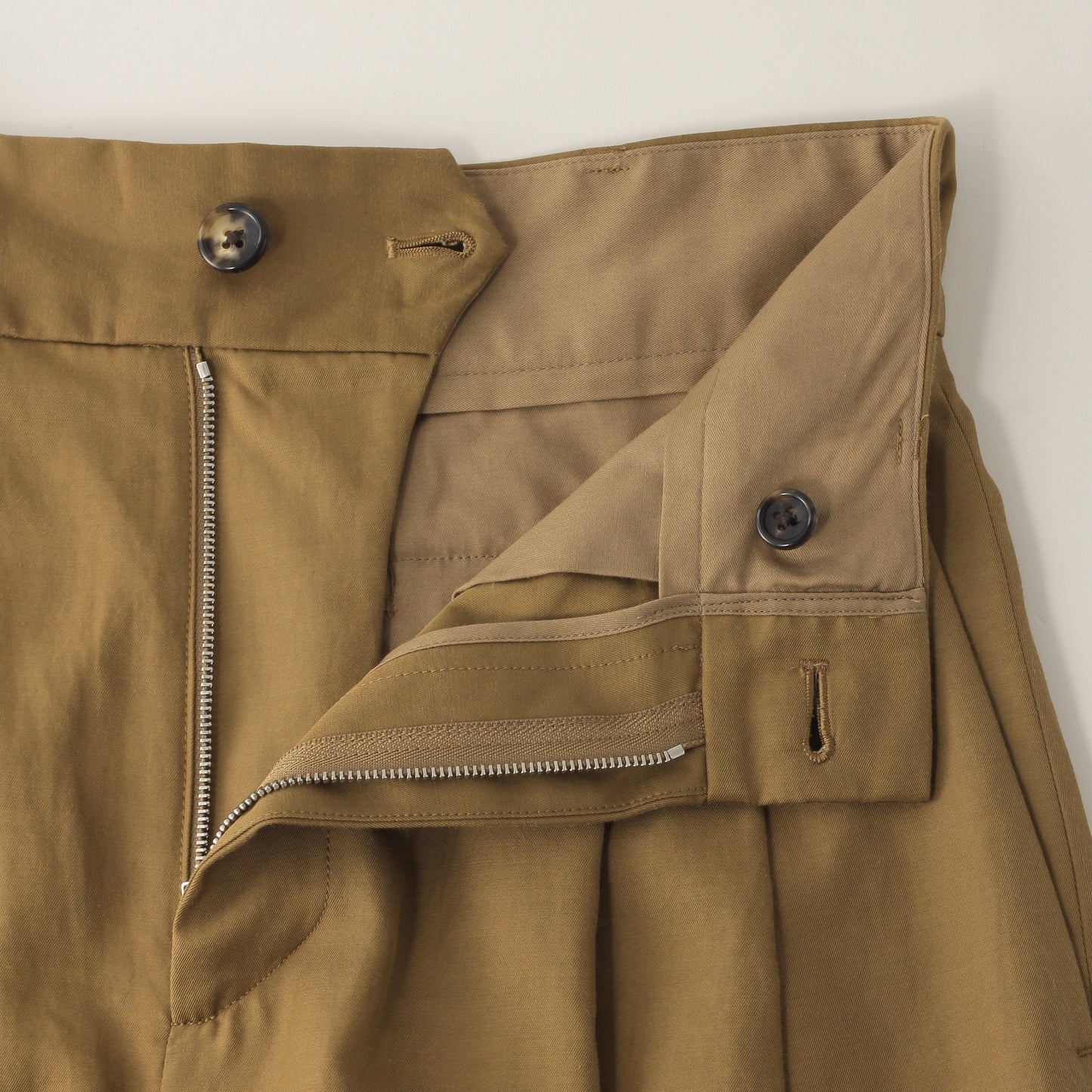 VISCOSE COTTON TWILL TROUSERS