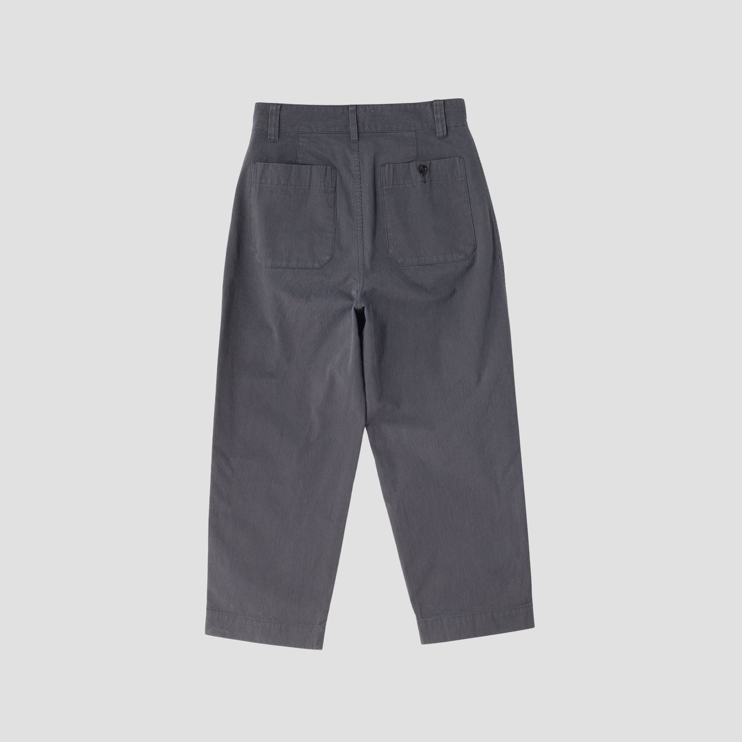 HAIRLINE COTTON WOOL TROUSERS
