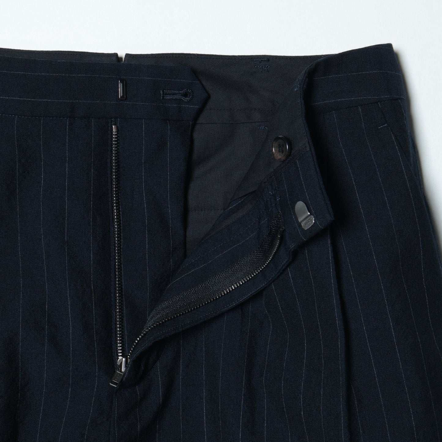 FINE PINSTRIPE WOOL TROUSERS