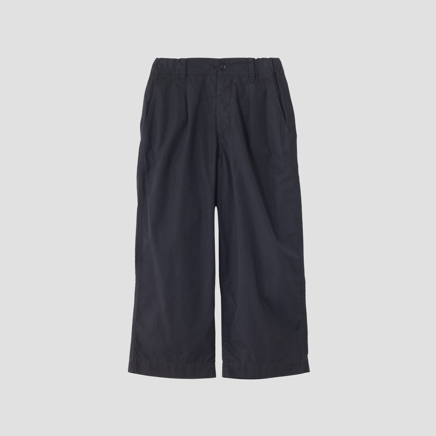 FINE COMPACT COTTON POPLIN TROUSERS