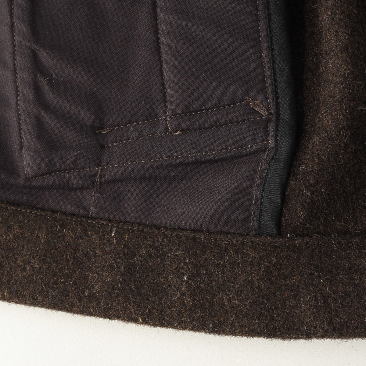 COARSE WOOL MELTON BLOUSON