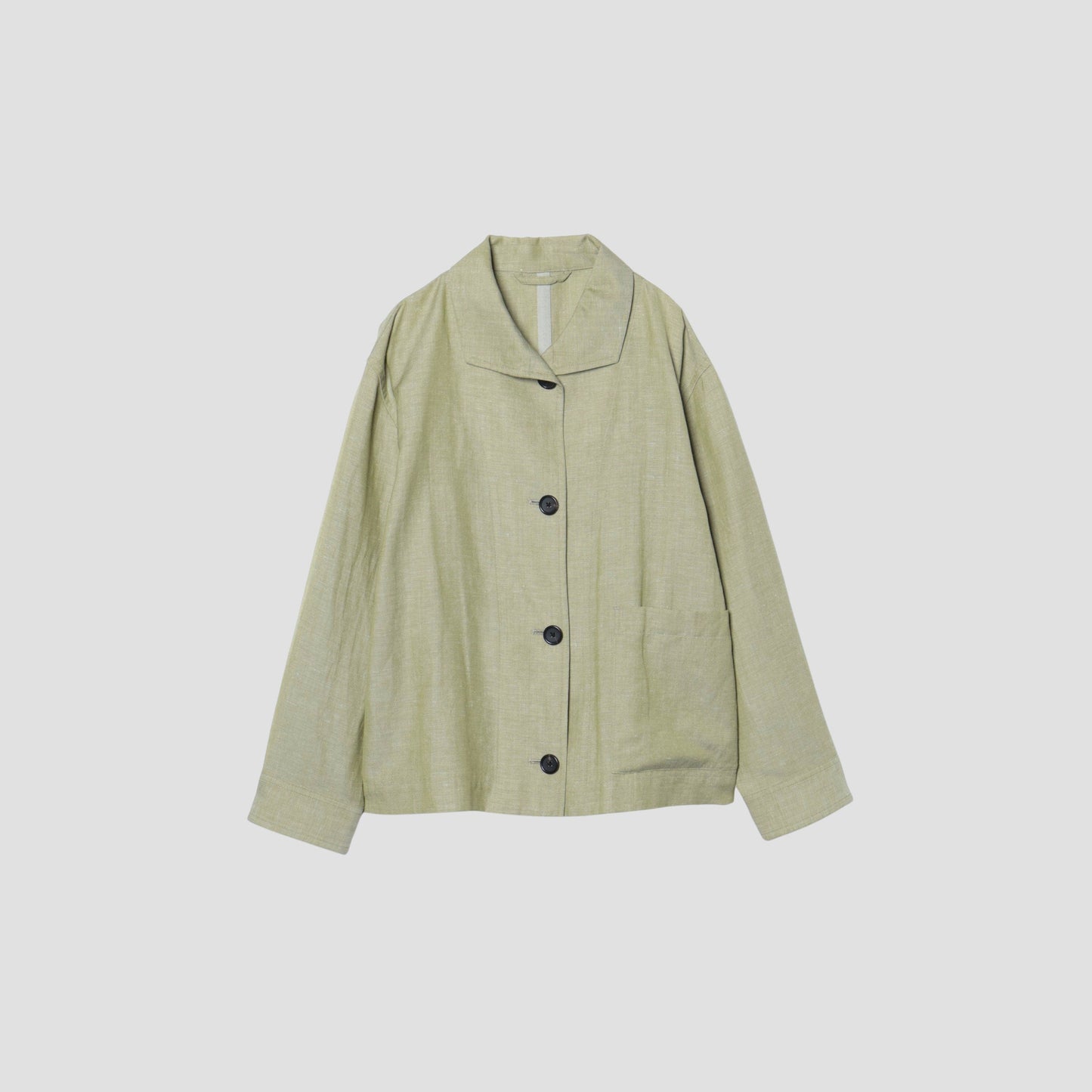 WOOL LINEN HOPSACK JACKET
