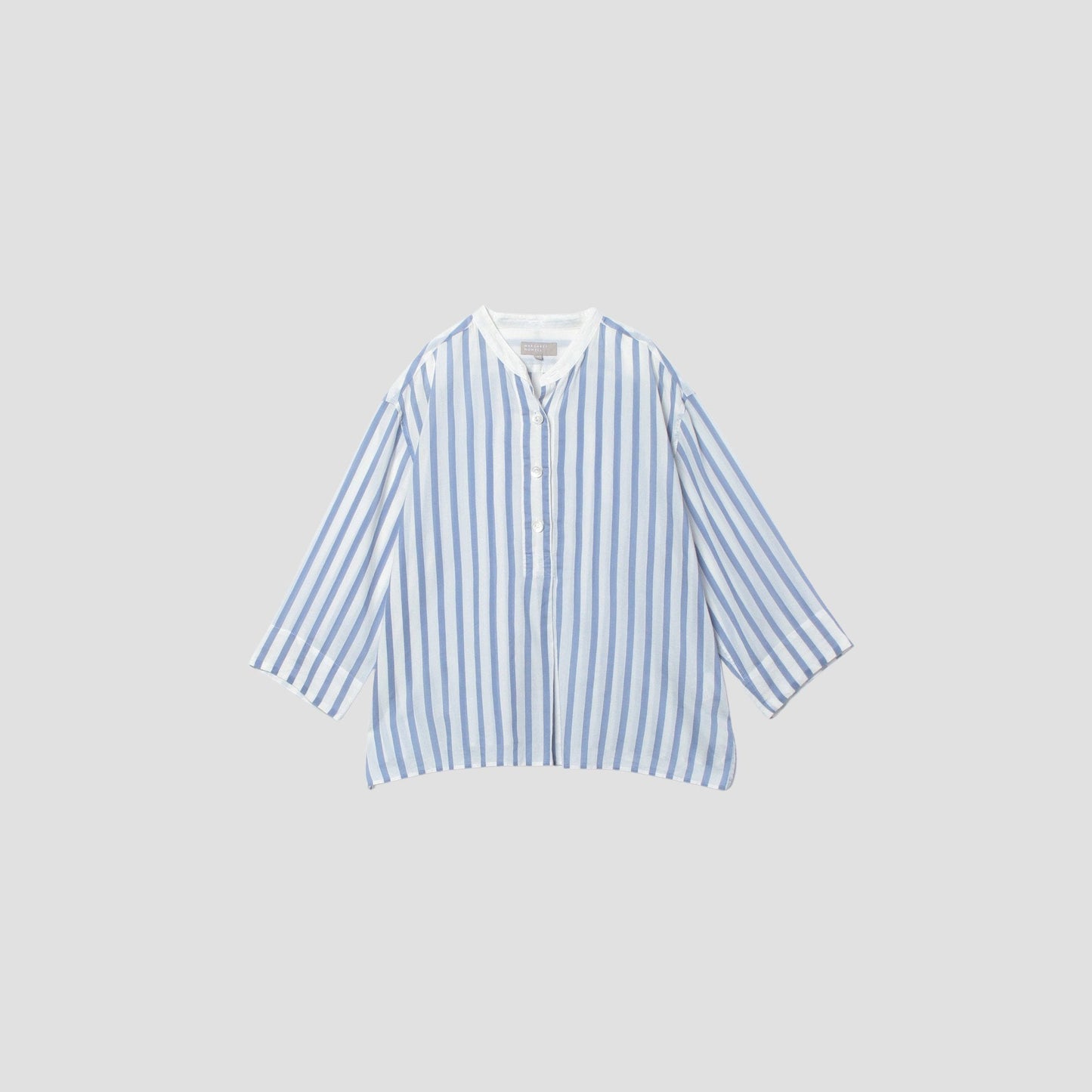 SILK COTTON BOLD STRIPE SHIRT