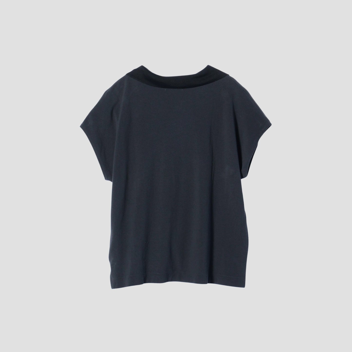 SILK COLLAR POLO JERSEY