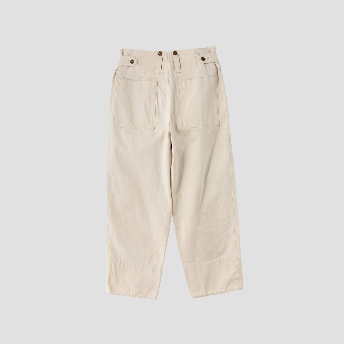 NATURAL DENIM TROUSERS