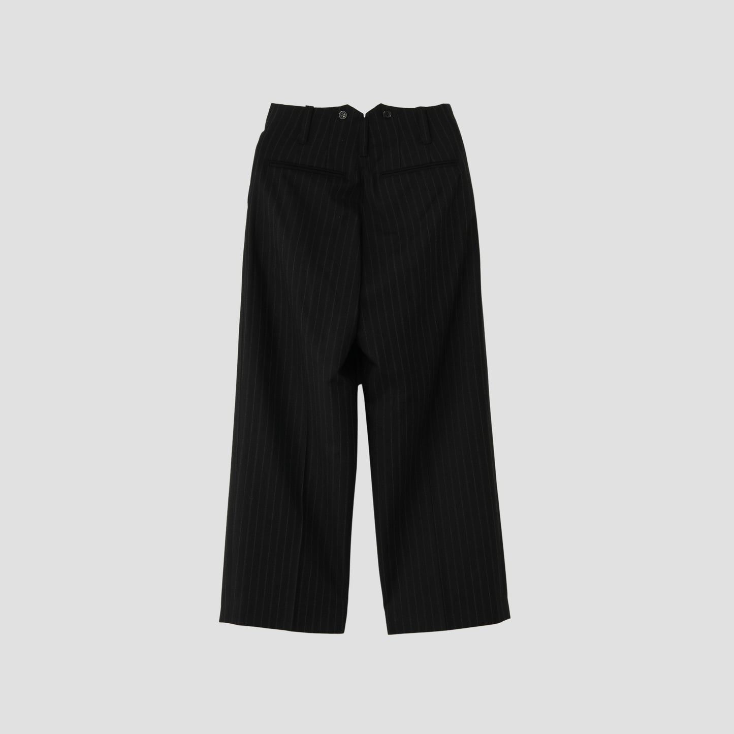 STRIPE WOOL PLAINWEAVE TROUSERS