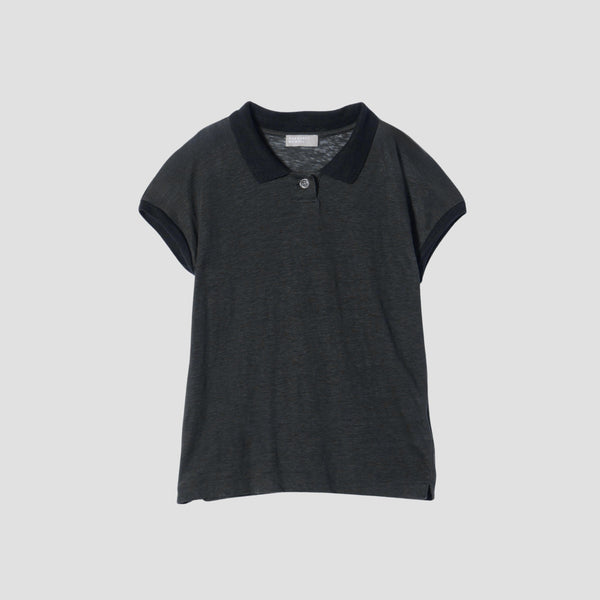 FINE LINEN JERSEY POLO
