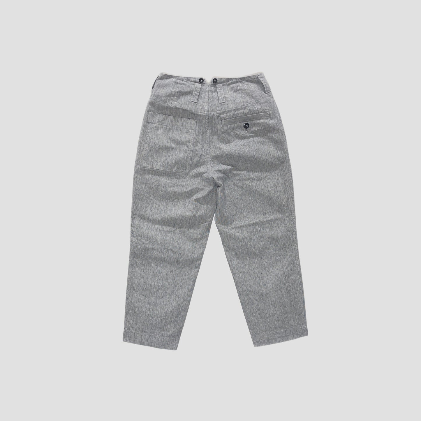 IRREGULAR END ON END COTTON LINEN TROUSERS