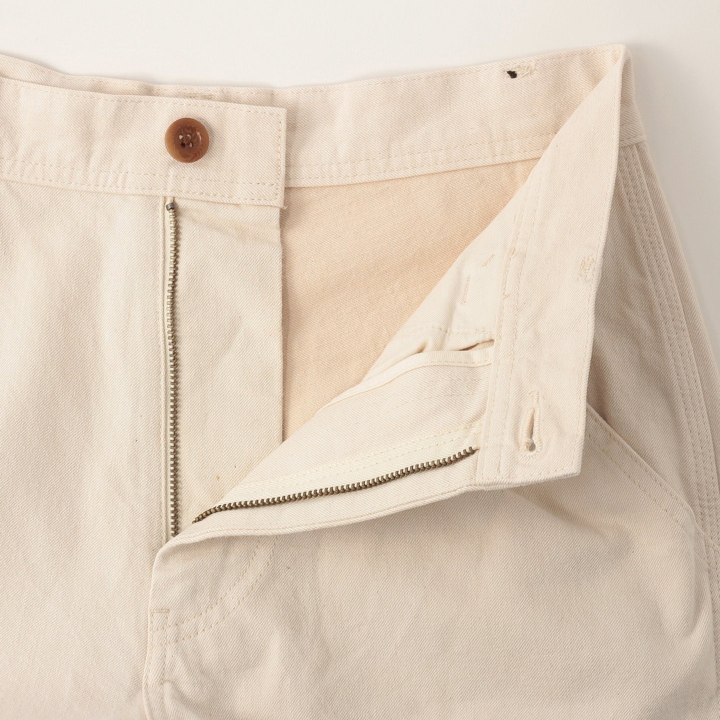 NATURAL DENIM TROUSERS